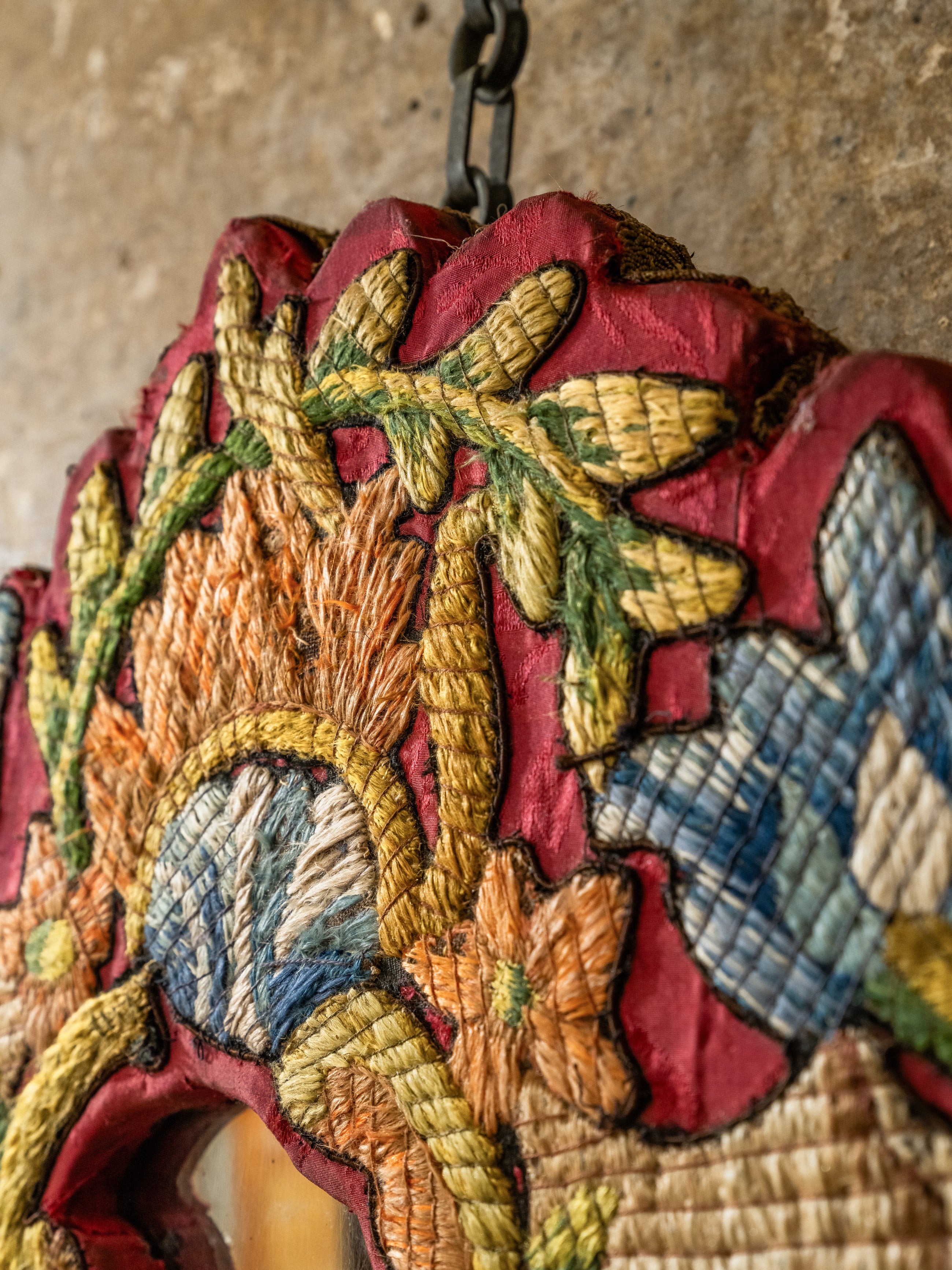 Silk Floss Stitch Mirror