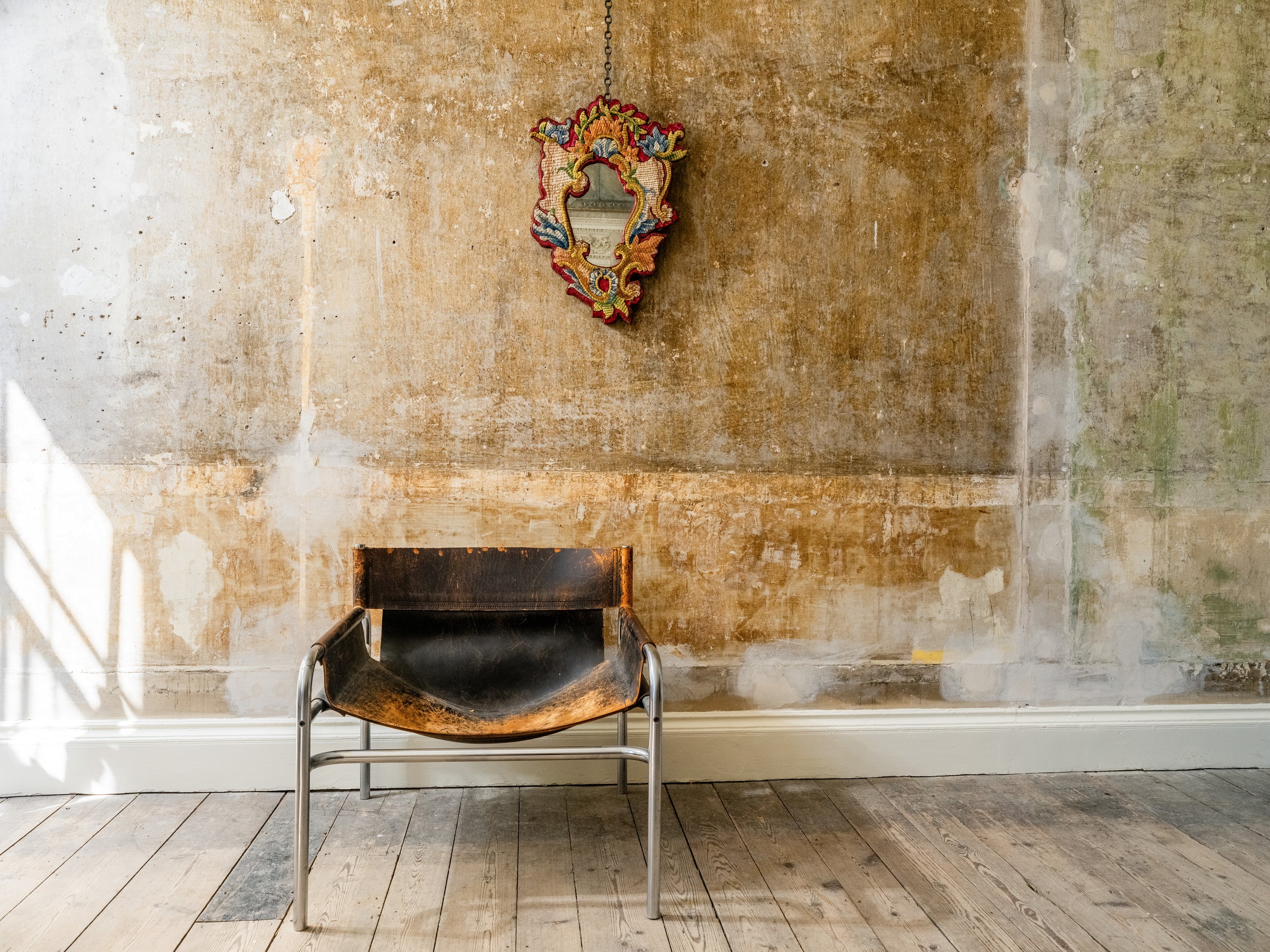 Silk Floss Stitch Mirror