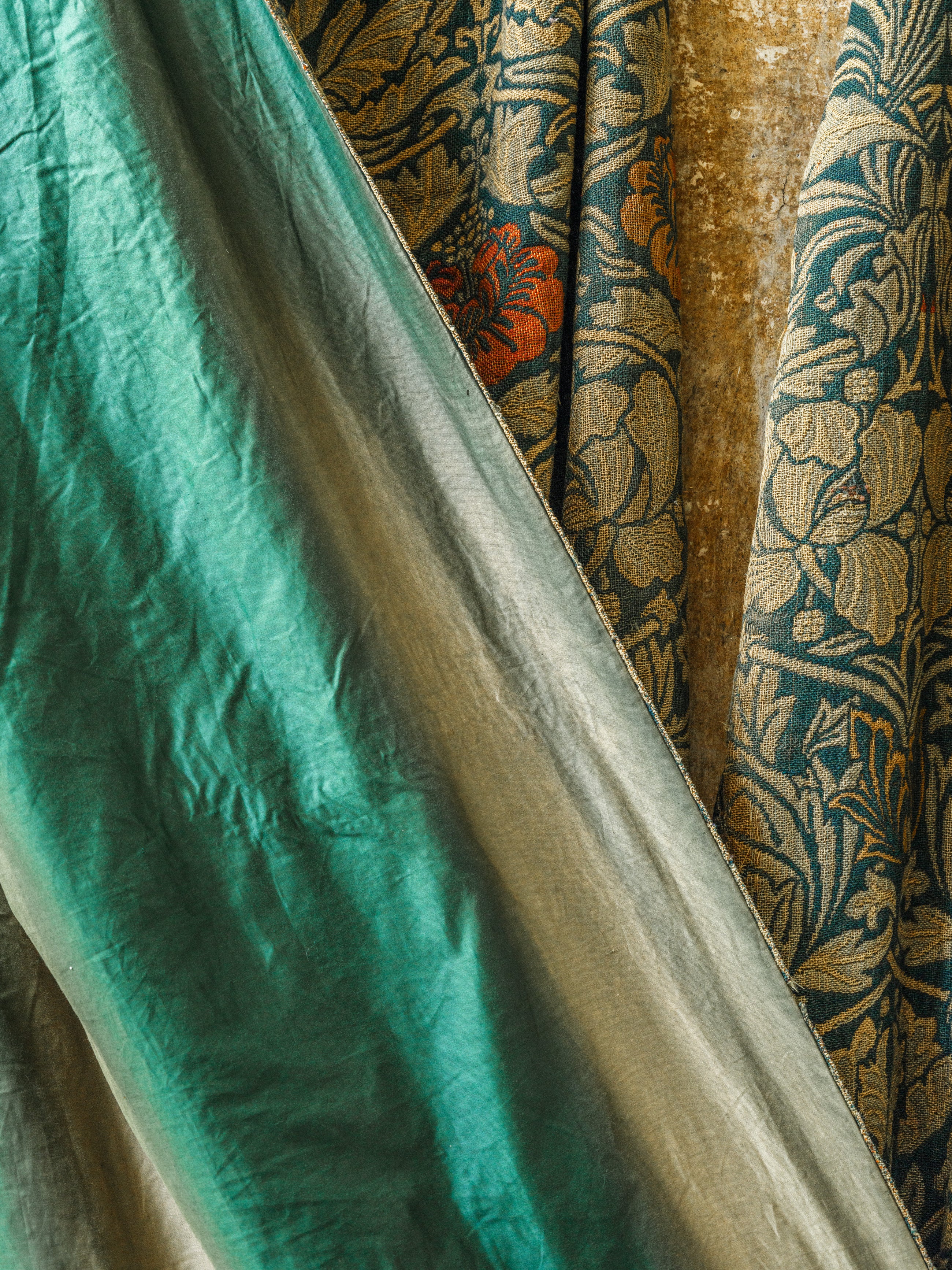 A Pair of 19th Century William Morris Curtains