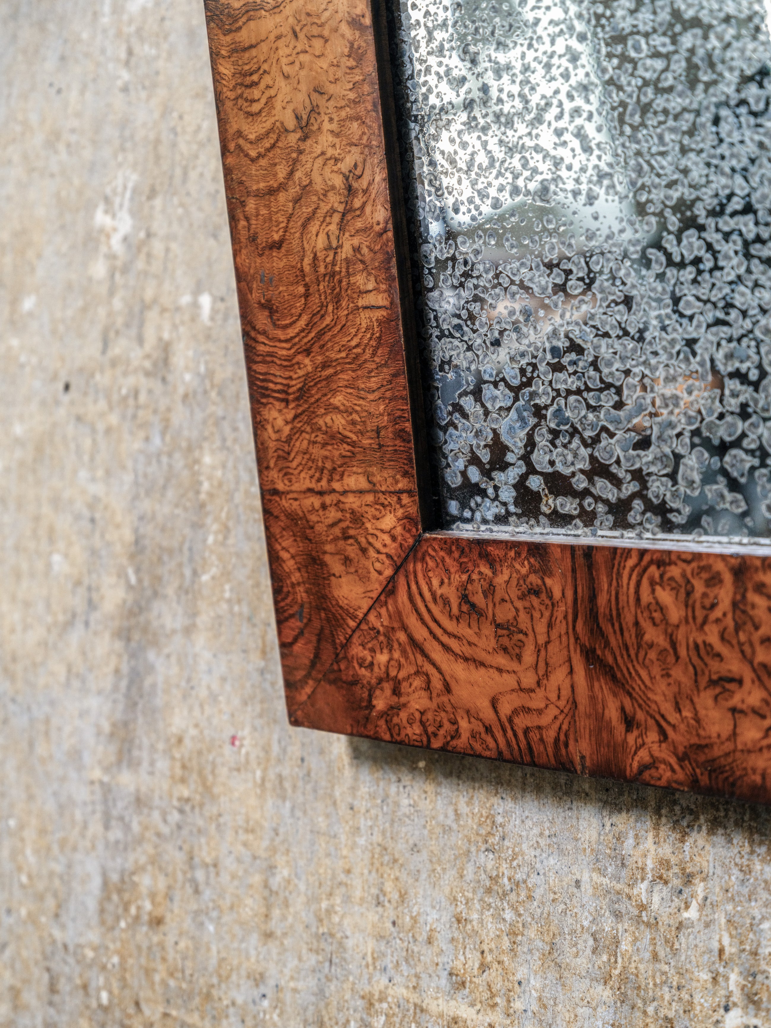 A George IV Burr Oak Mirror