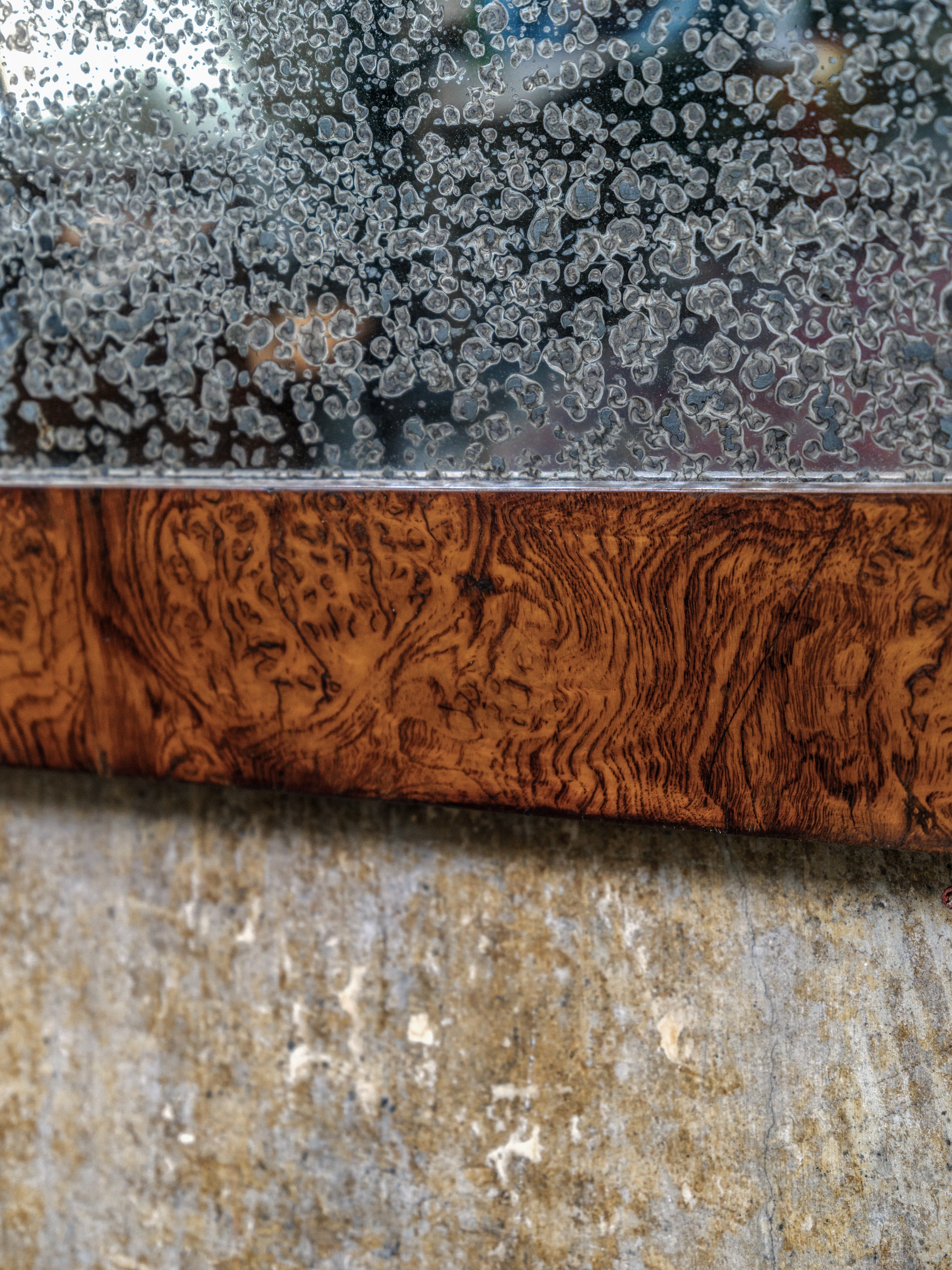 A George IV Burr Oak Mirror