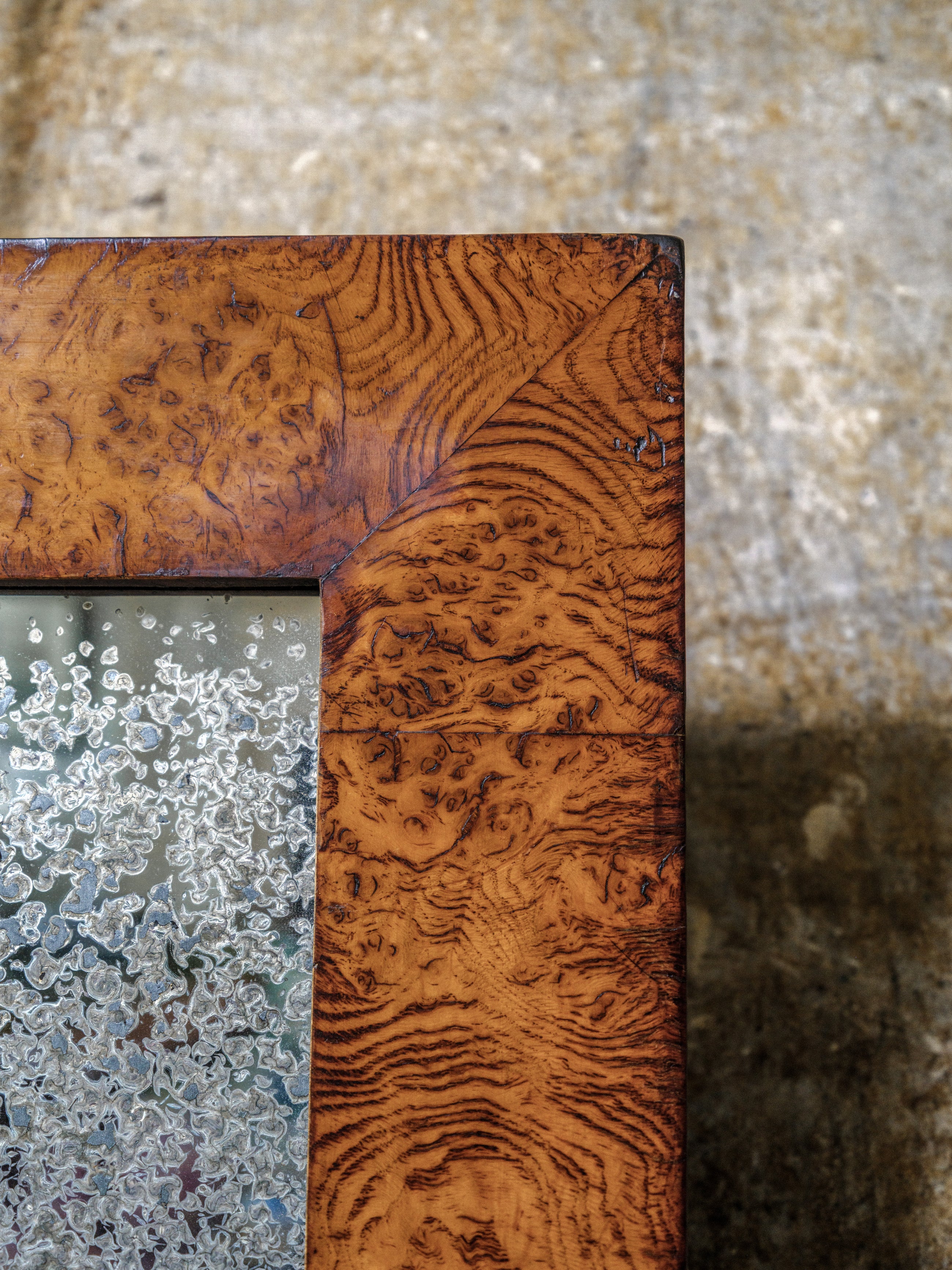 A George IV Burr Oak Mirror