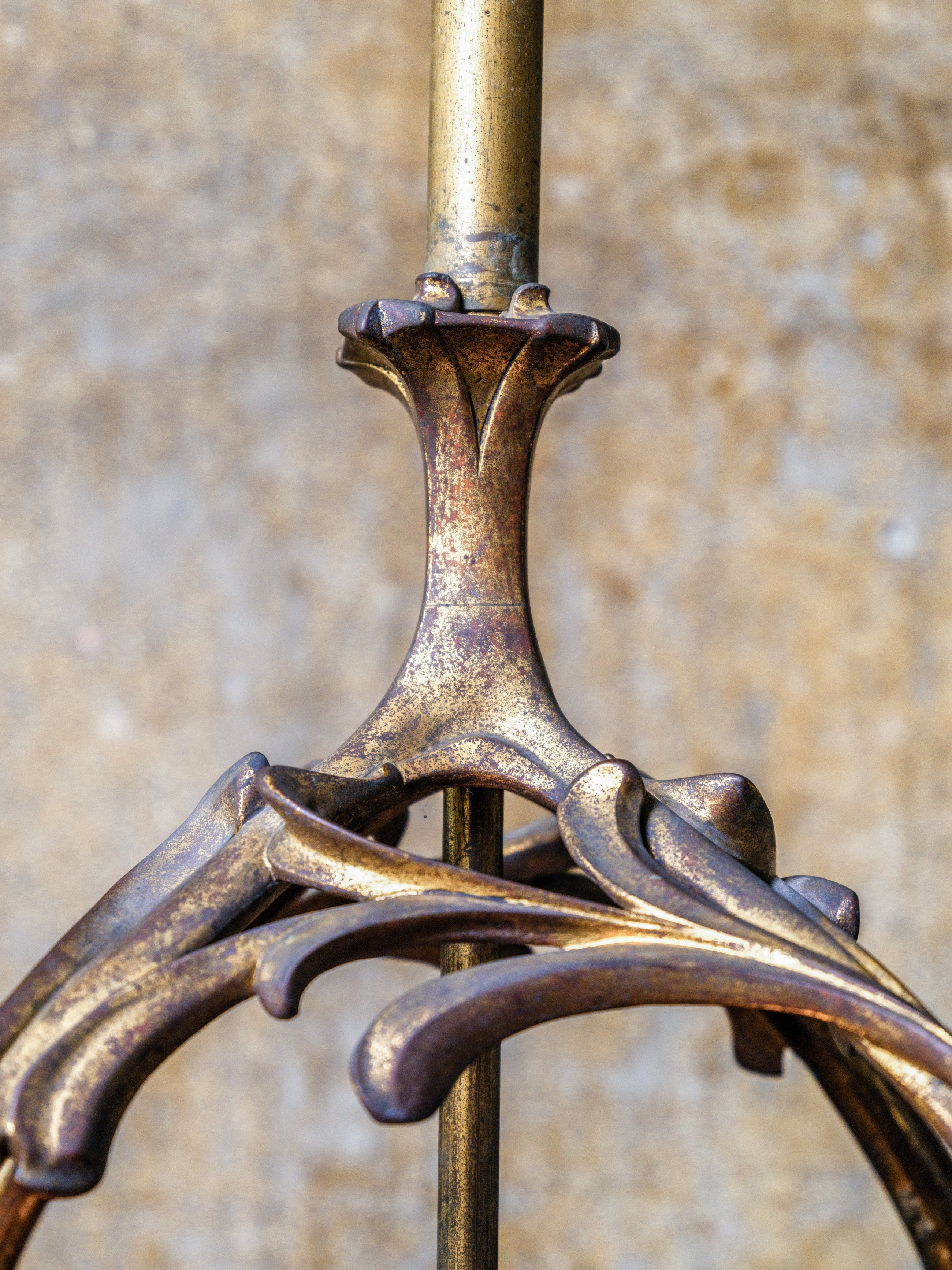 A Gilt Bronze Art Nouveau Lantern
