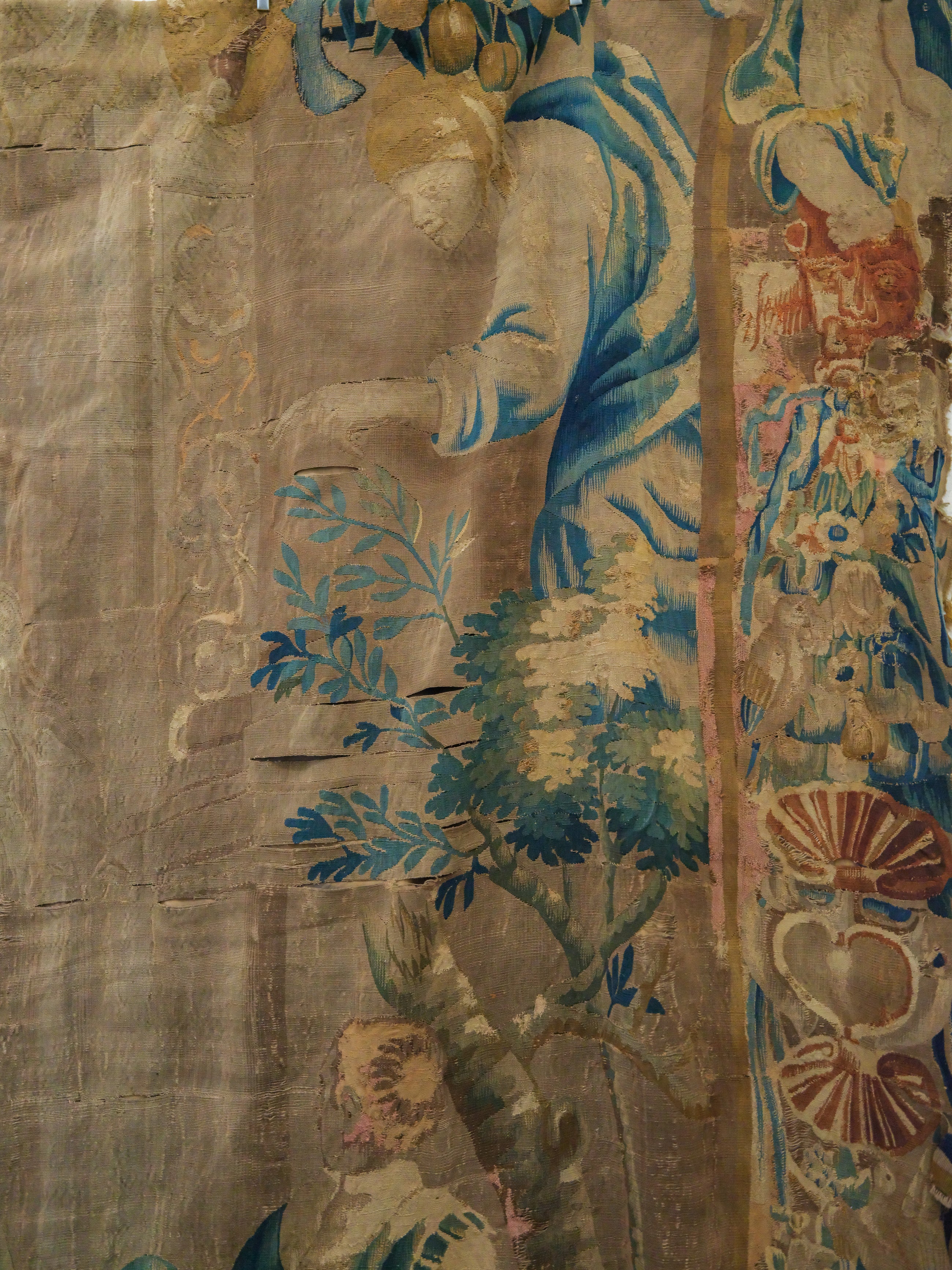 A Fragmentary 17th Century Flemish Tapestry