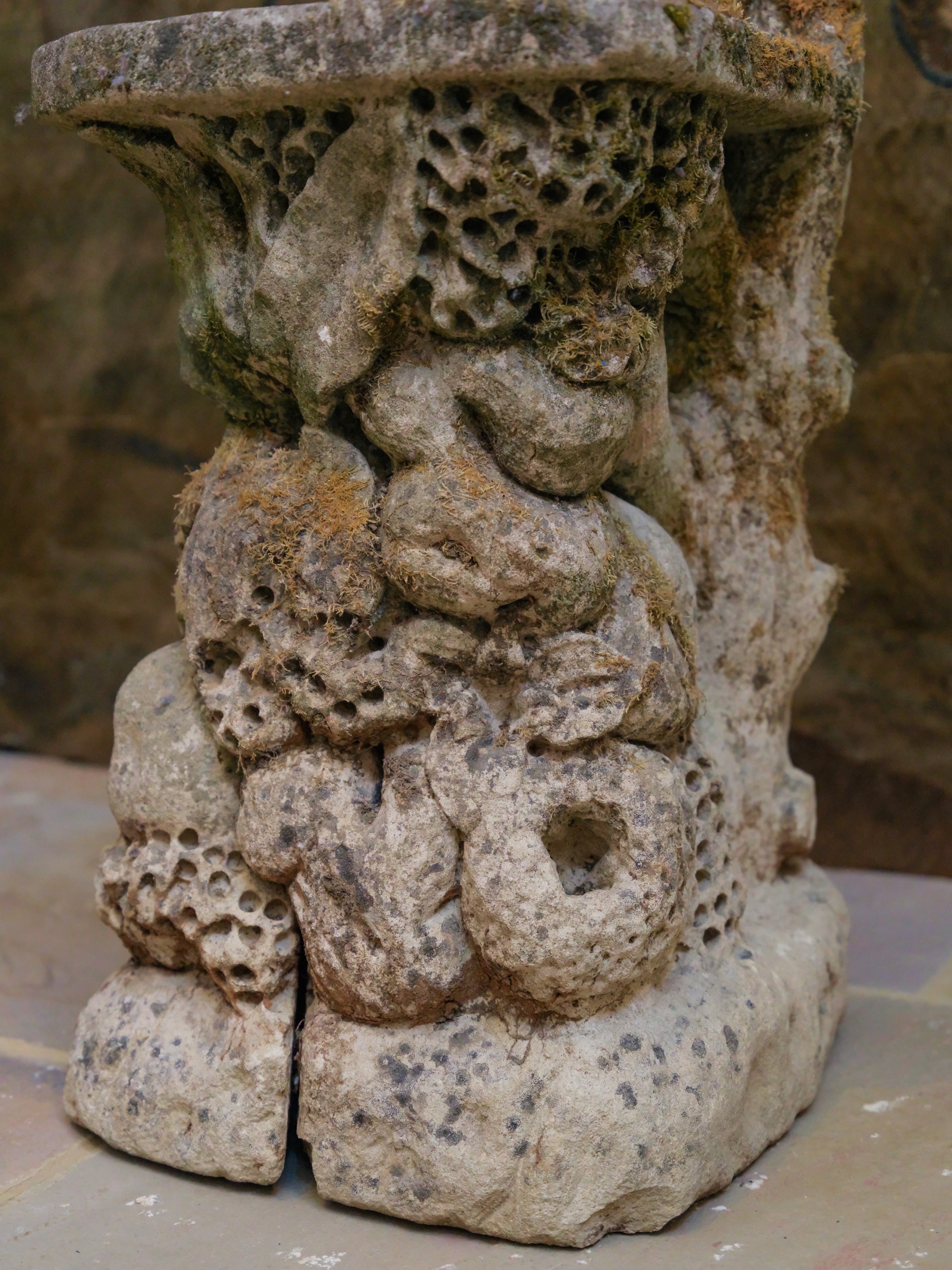 19th Century Italian Grit Stone Grotto Chairs