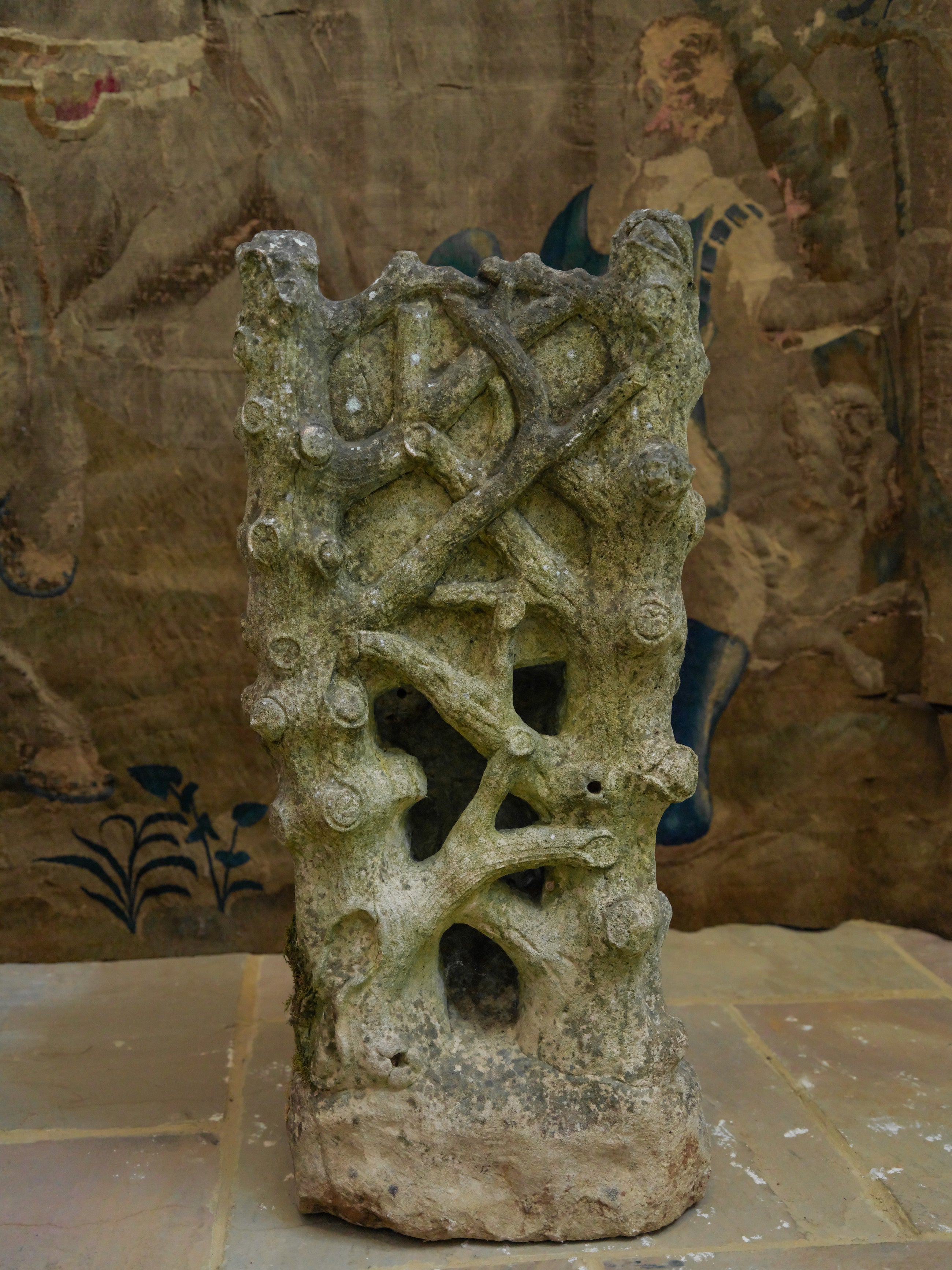 19th Century Italian Grit Stone Grotto Chairs