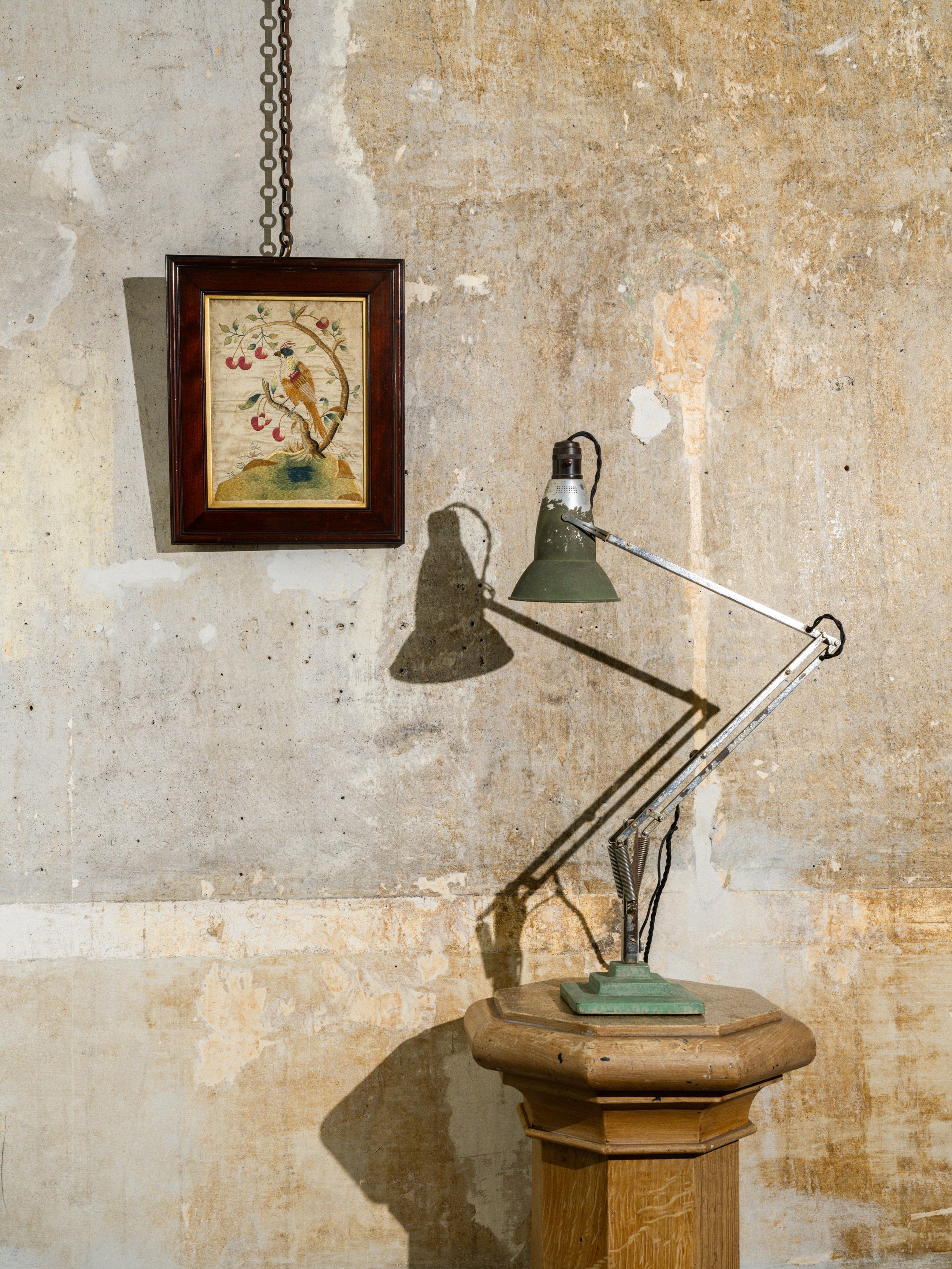 An 18th Century Framed Exotic Bird Silkwork