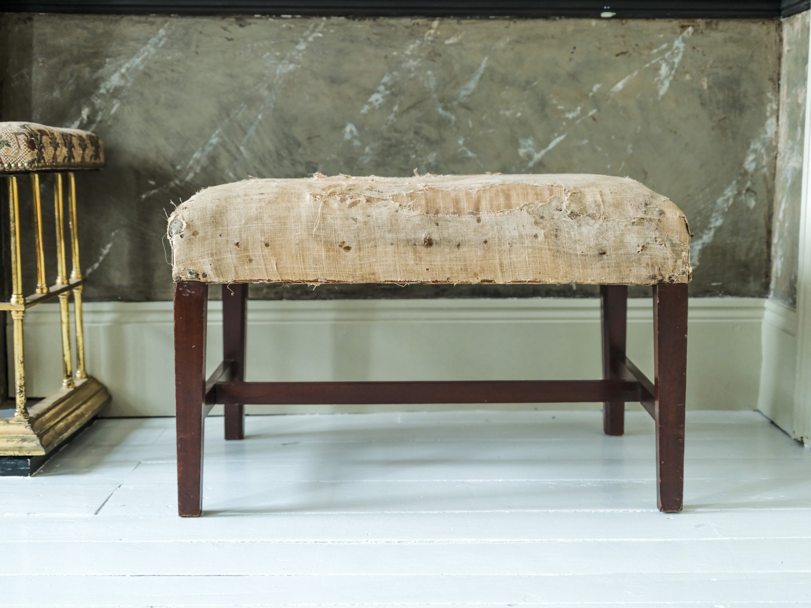 A Mid 18th Century Mahogany Stool