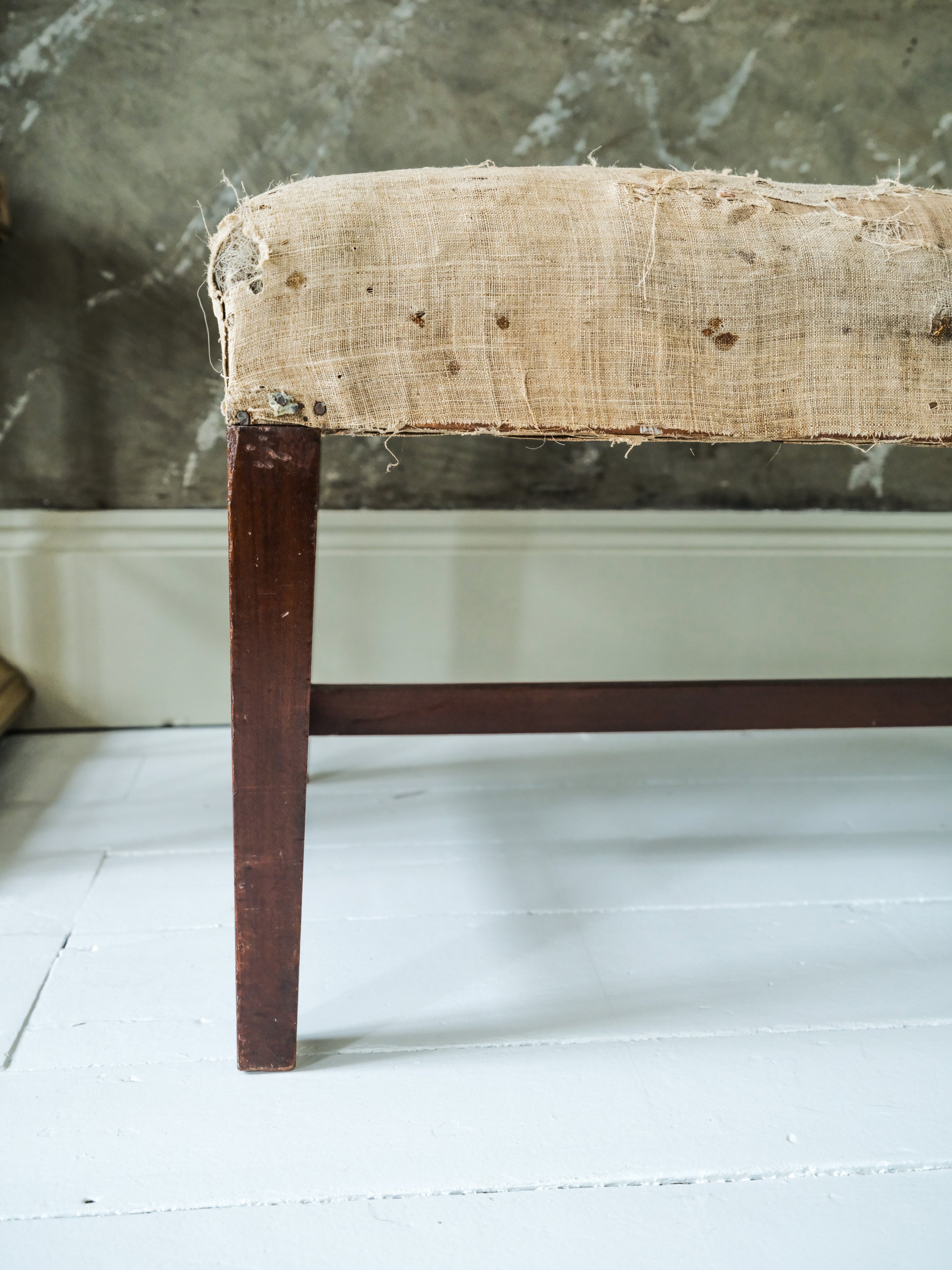 A Mid 18th Century Mahogany Stool
