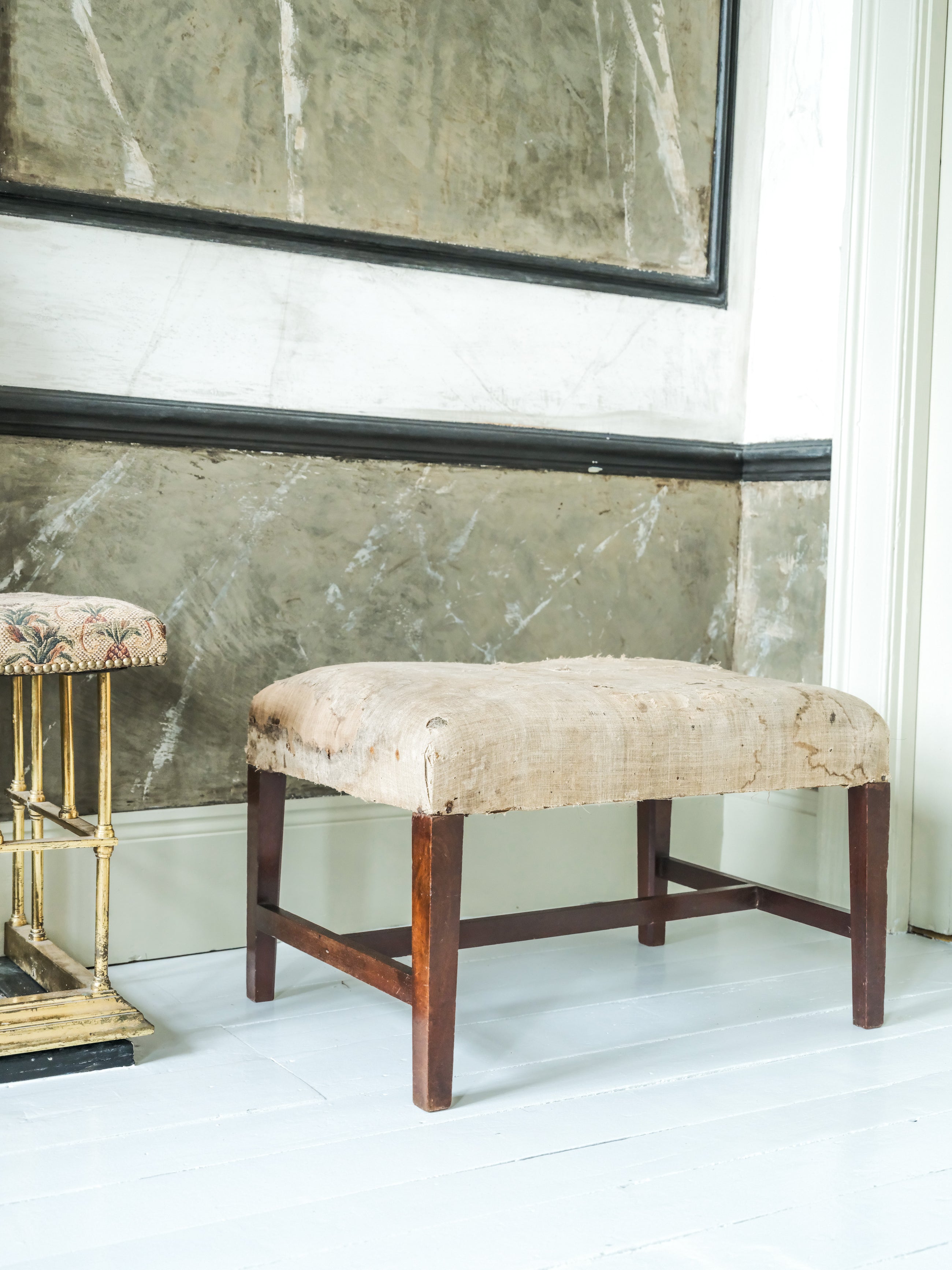 A Mid 18th Century Mahogany Stool