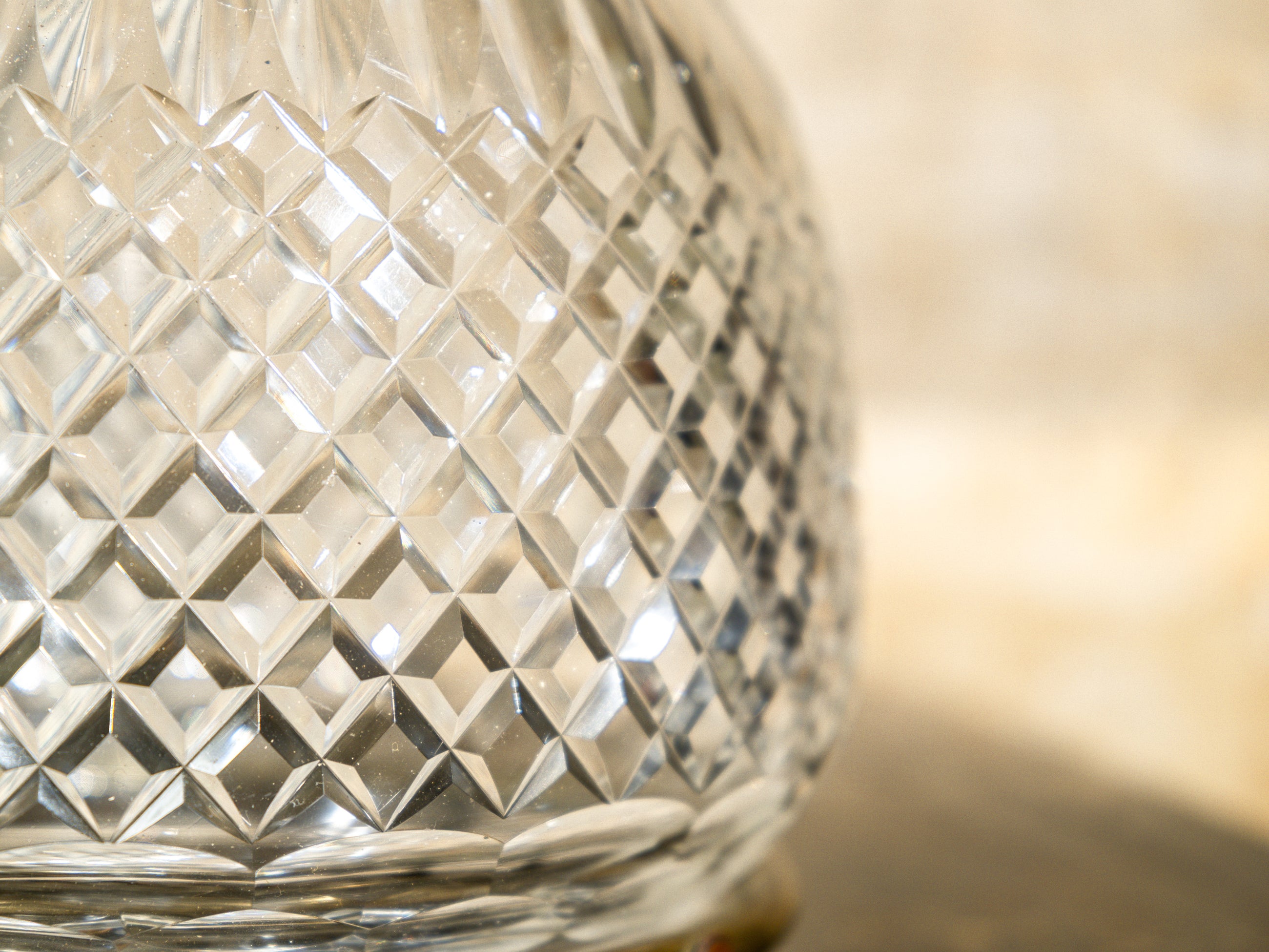 A Brilliant Cut "Bowl" Pendant Light