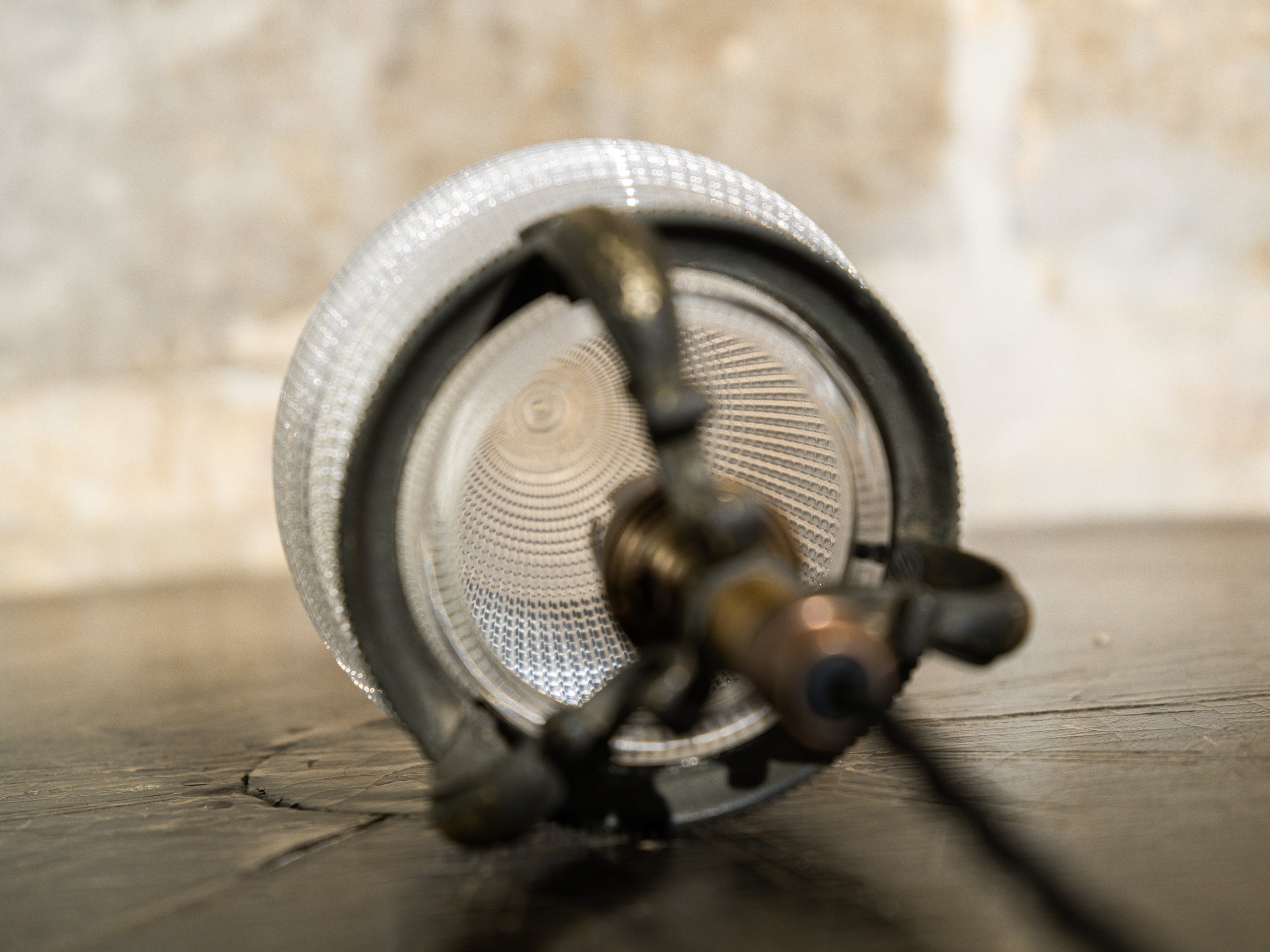 A Single Holophane Pendant Light