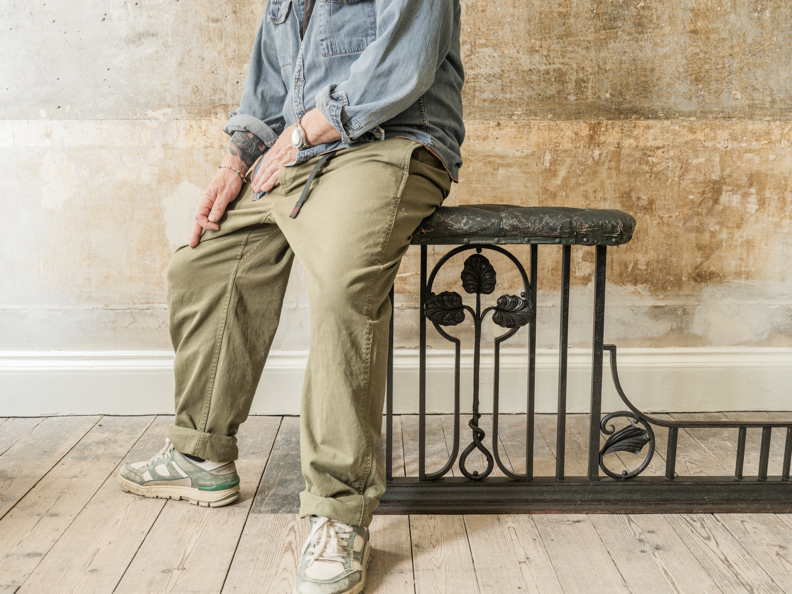 A 19th Century Wrought Iron Club Fender