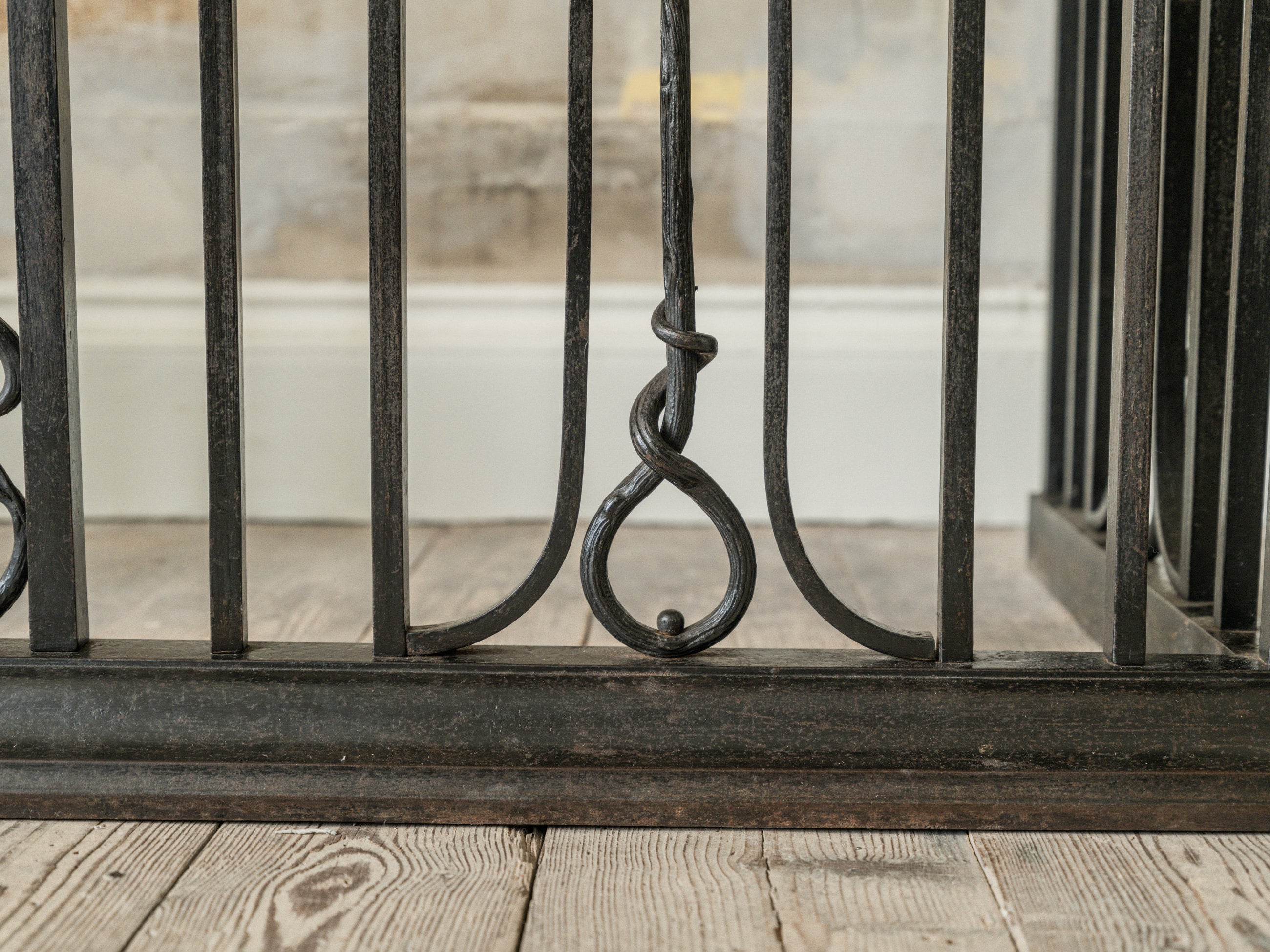 A 19th Century Wrought Iron Club Fender