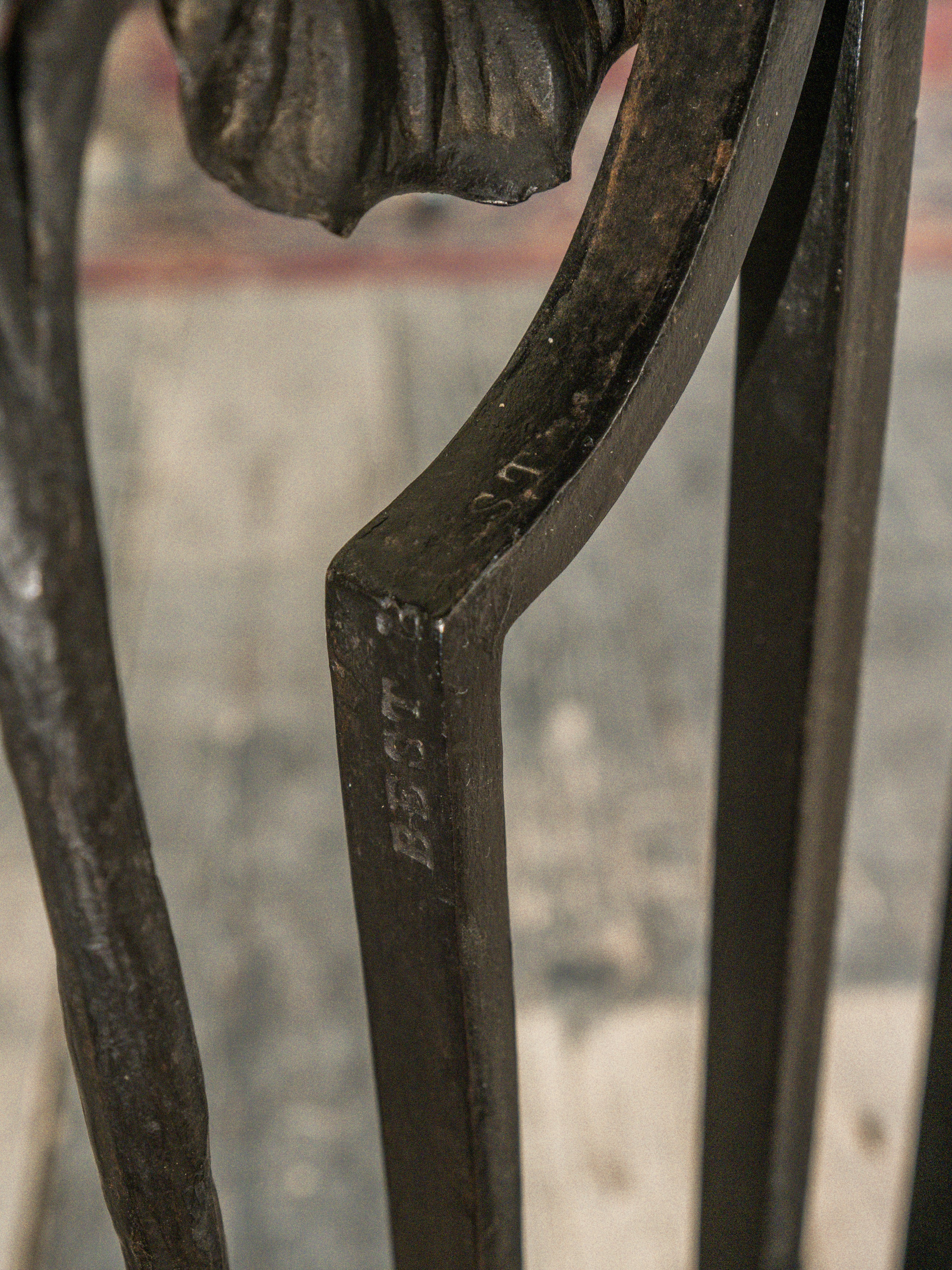 A 19th Century Wrought Iron Club Fender