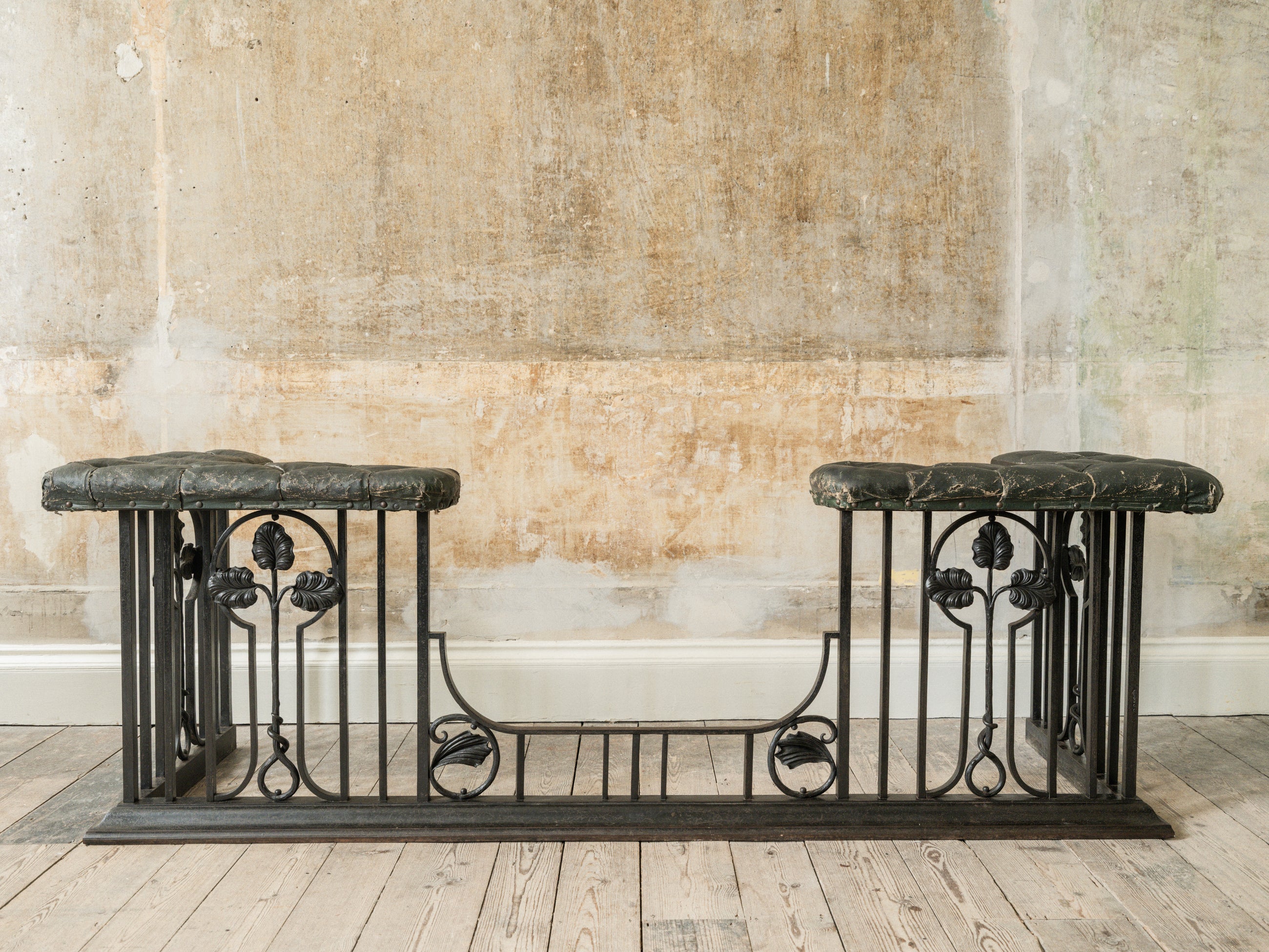 A 19th Century Wrought Iron Club Fender