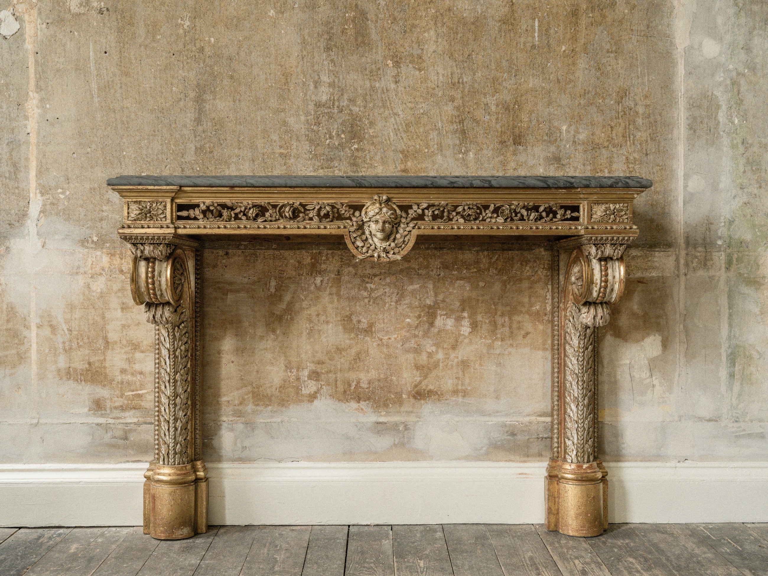 A 19th Century Gilt Wood Console Table