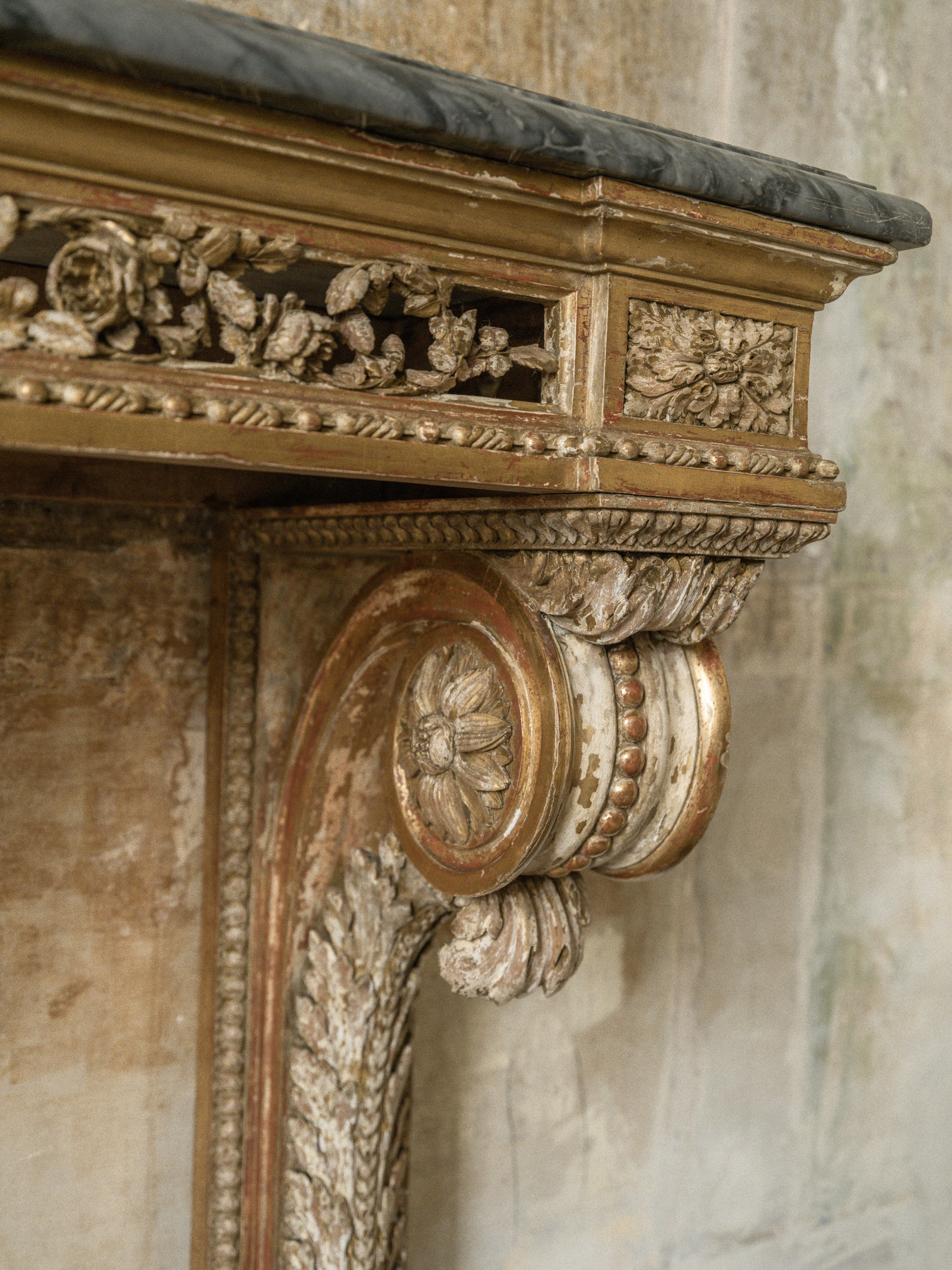 A 19th Century Gilt Wood Console Table