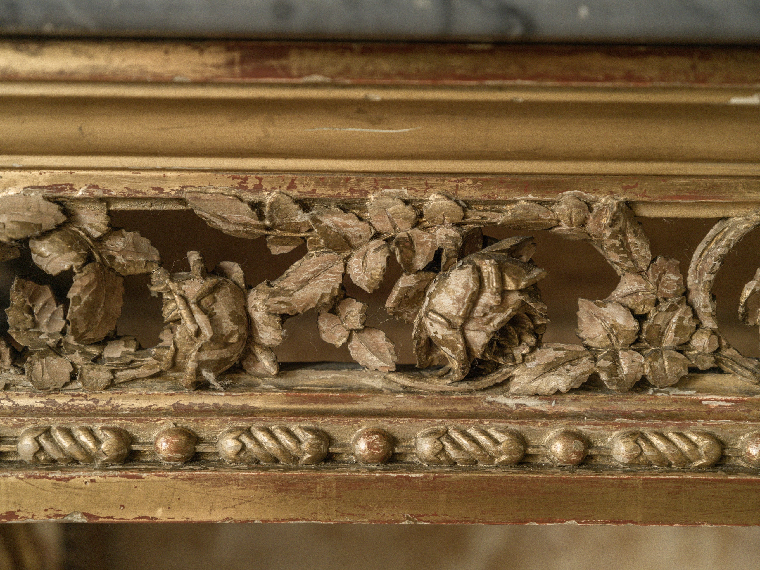 A 19th Century Gilt Wood Console Table