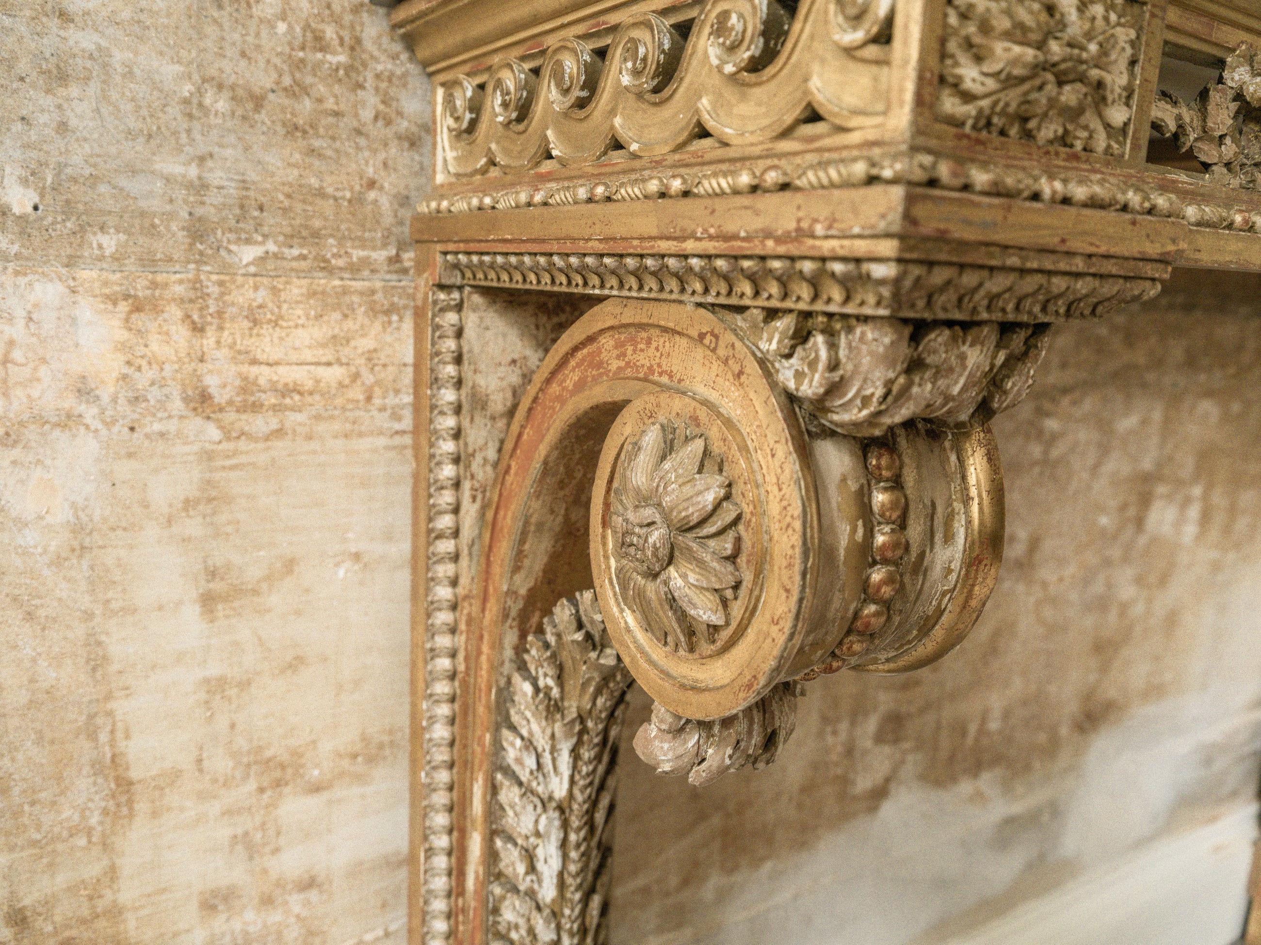 A 19th Century Gilt Wood Console Table