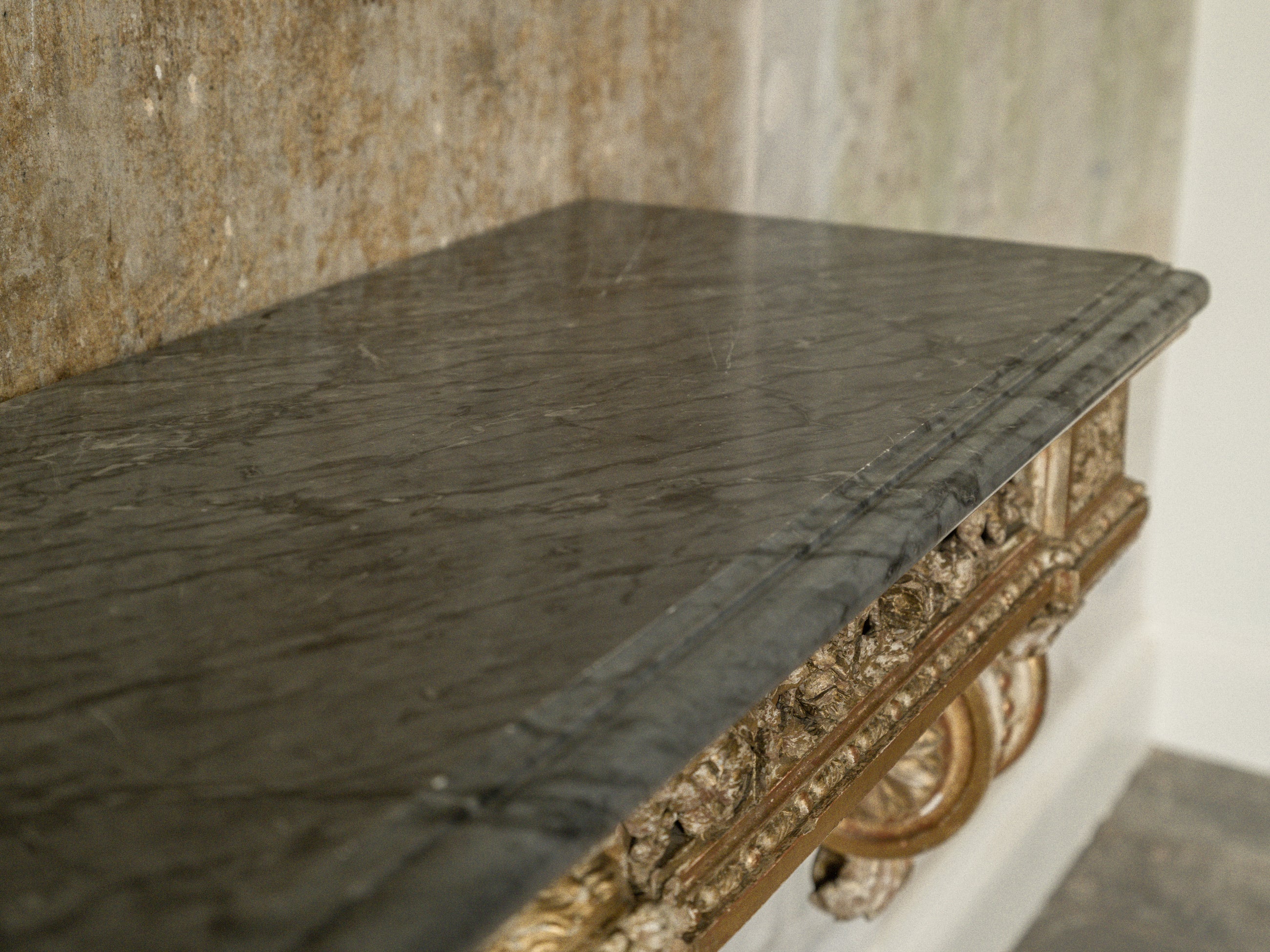 A 19th Century Gilt Wood Console Table