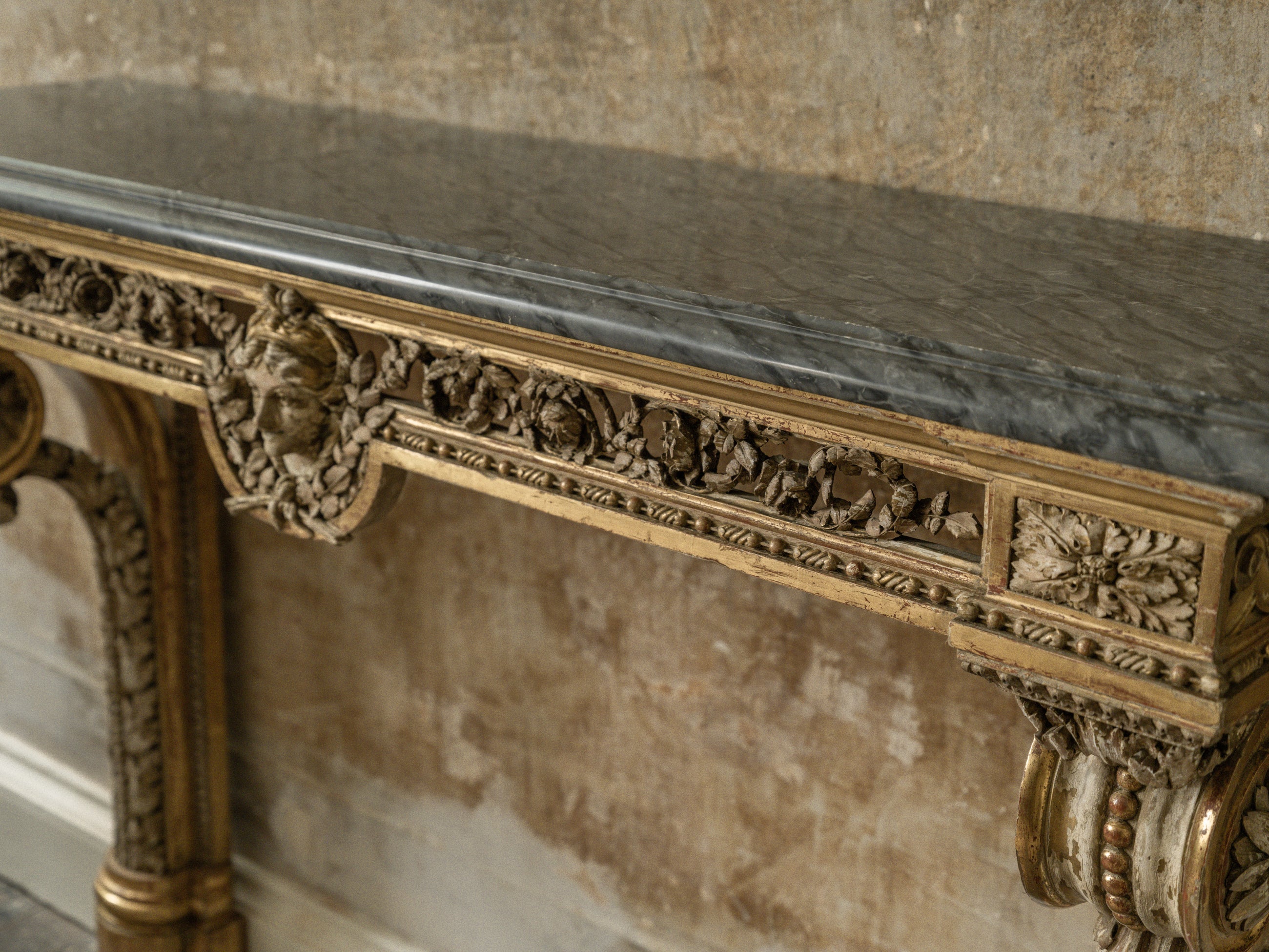 A 19th Century Gilt Wood Console Table