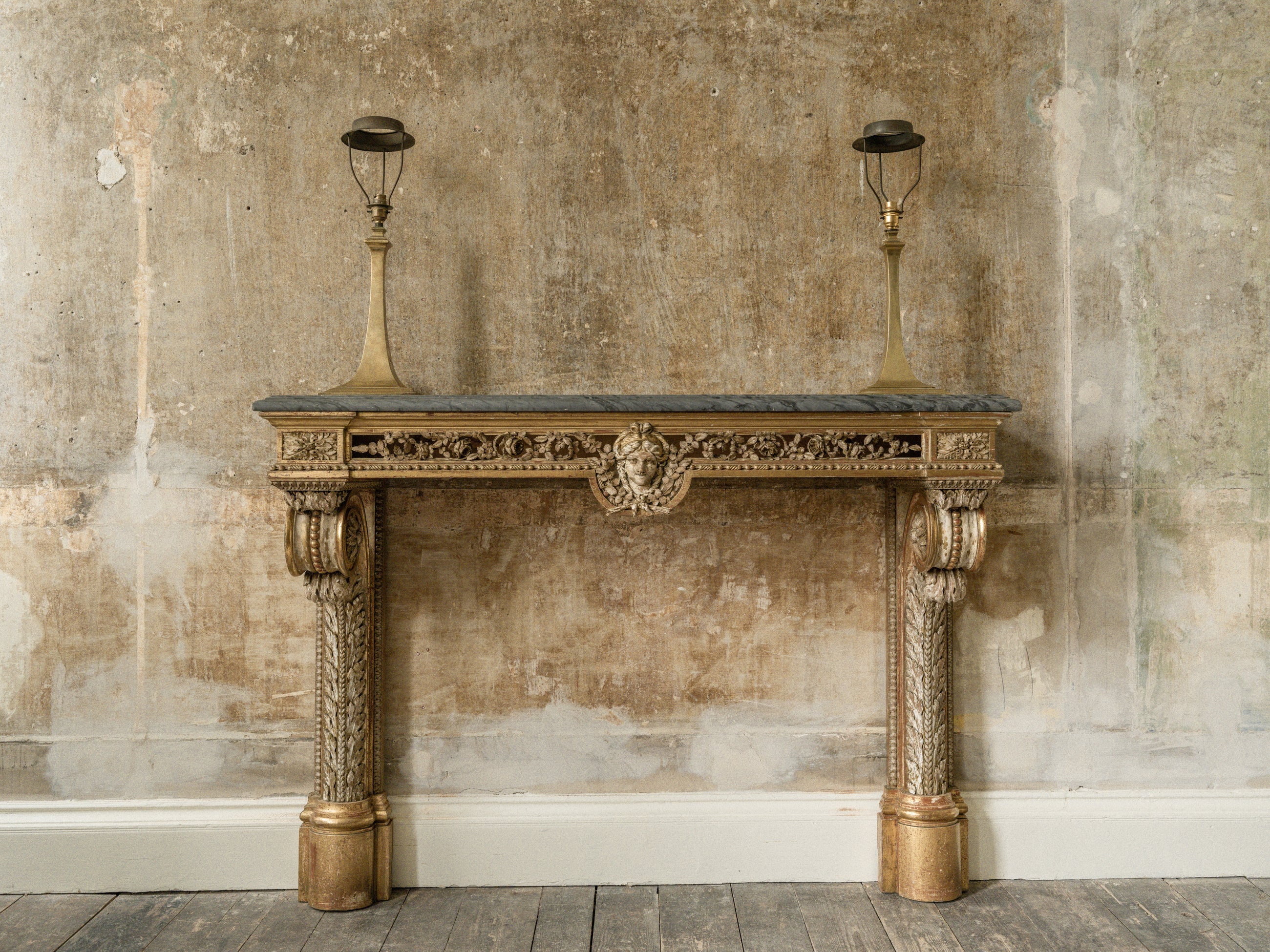 A 19th Century Gilt Wood Console Table