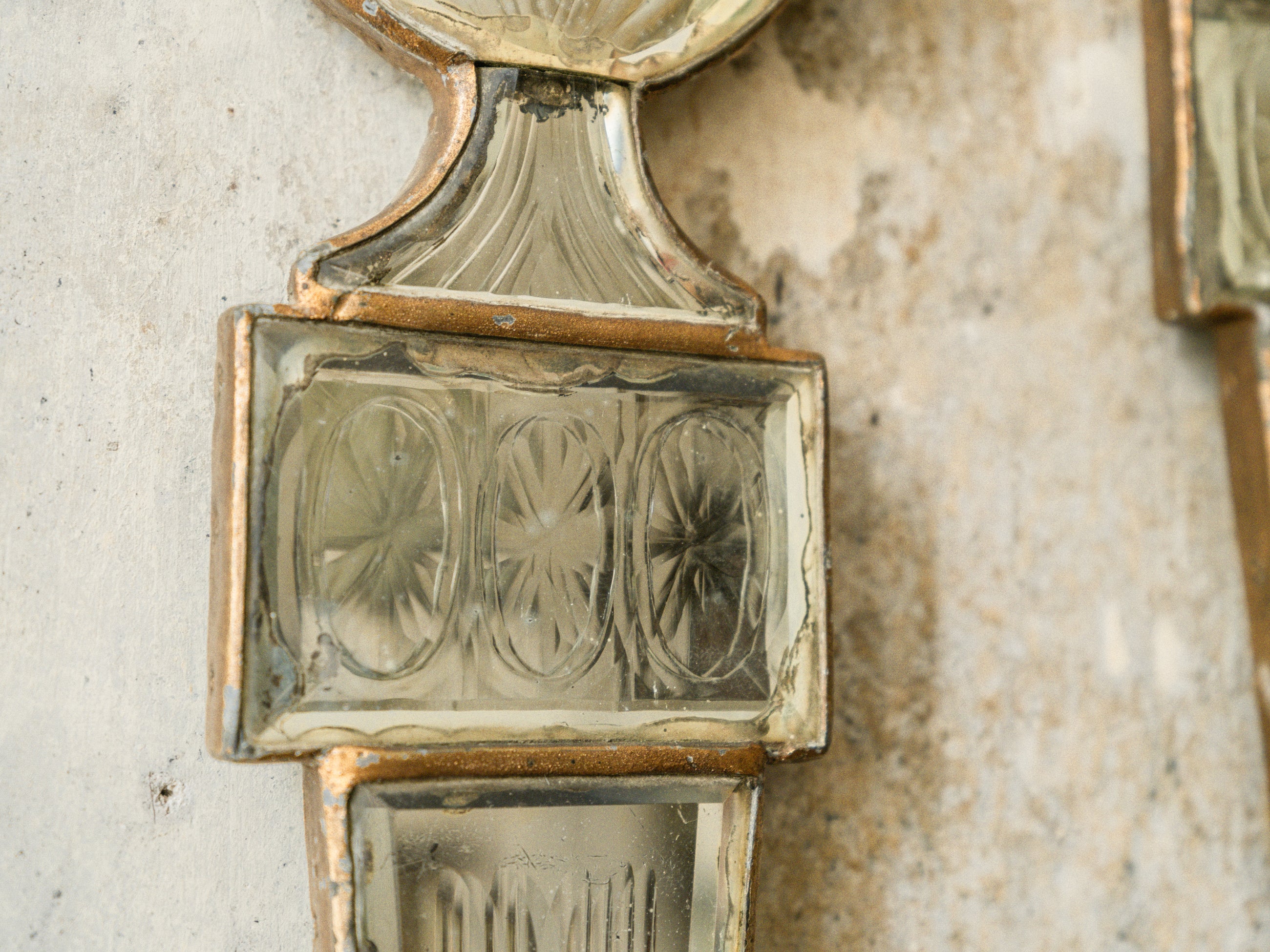 A Pair of Early 19th Century Mirrored Candle Sconces