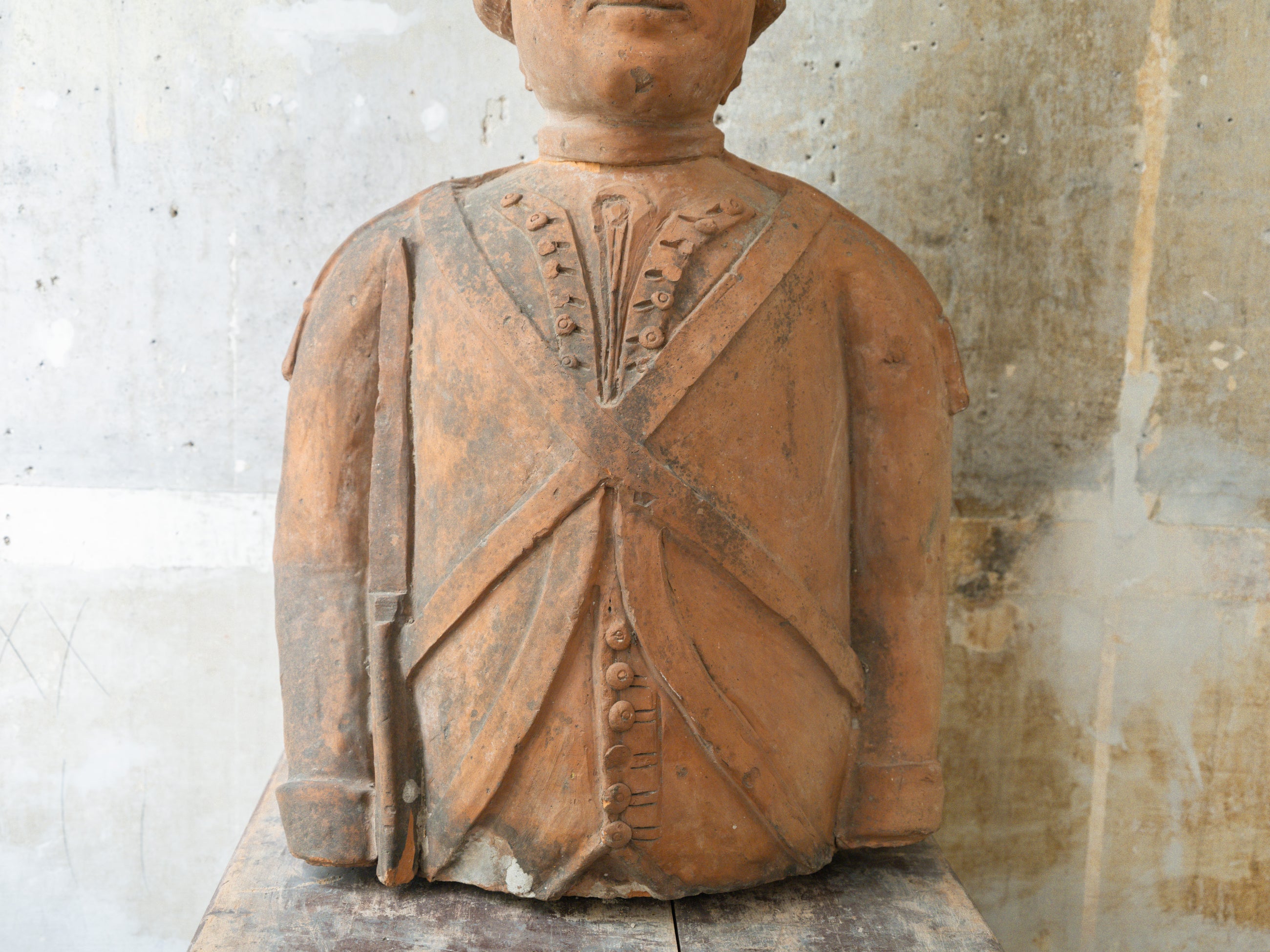A George III Terracotta Grenadier