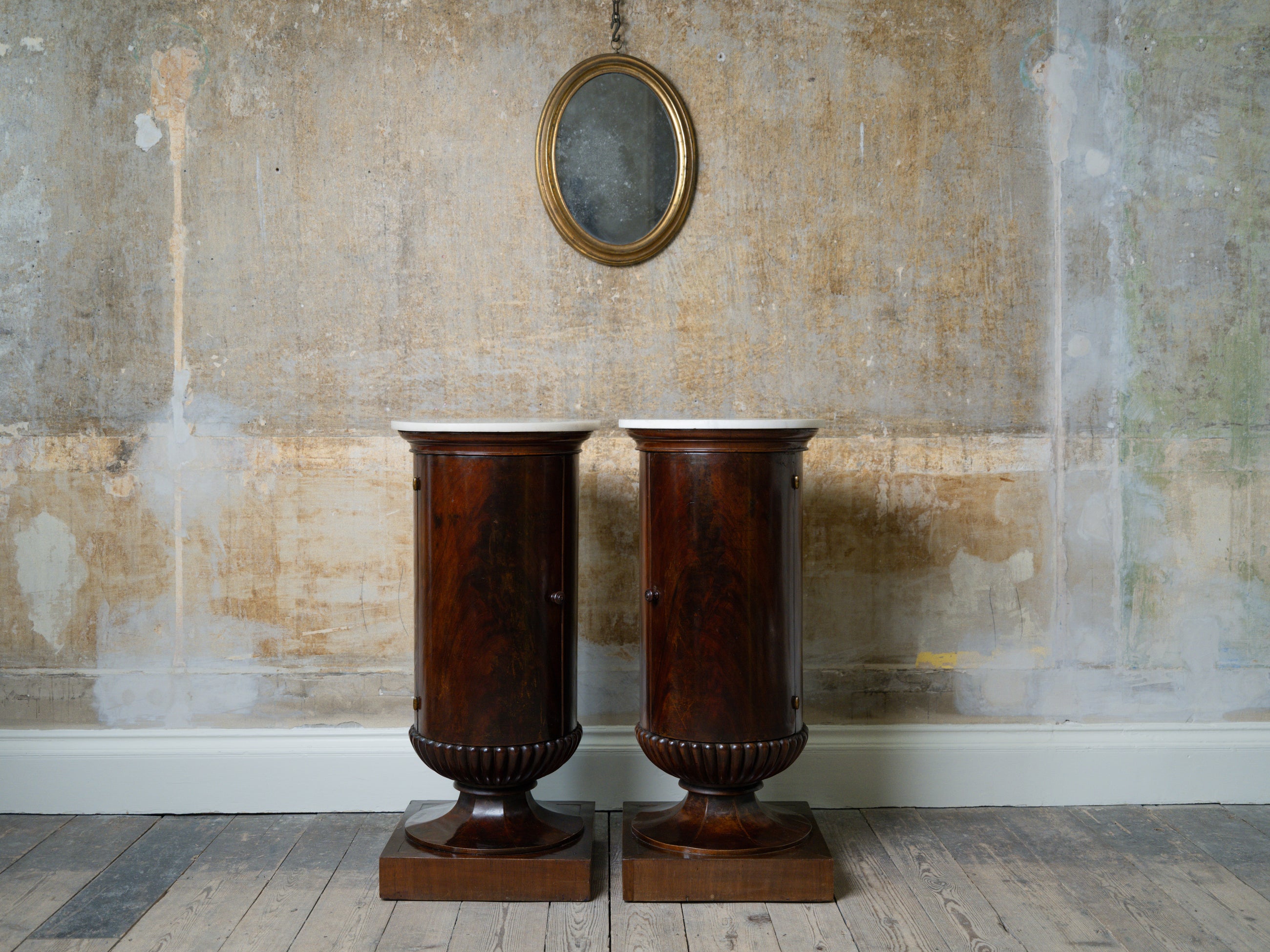 A Pair of 19th Century Italian Bedside Cabinets