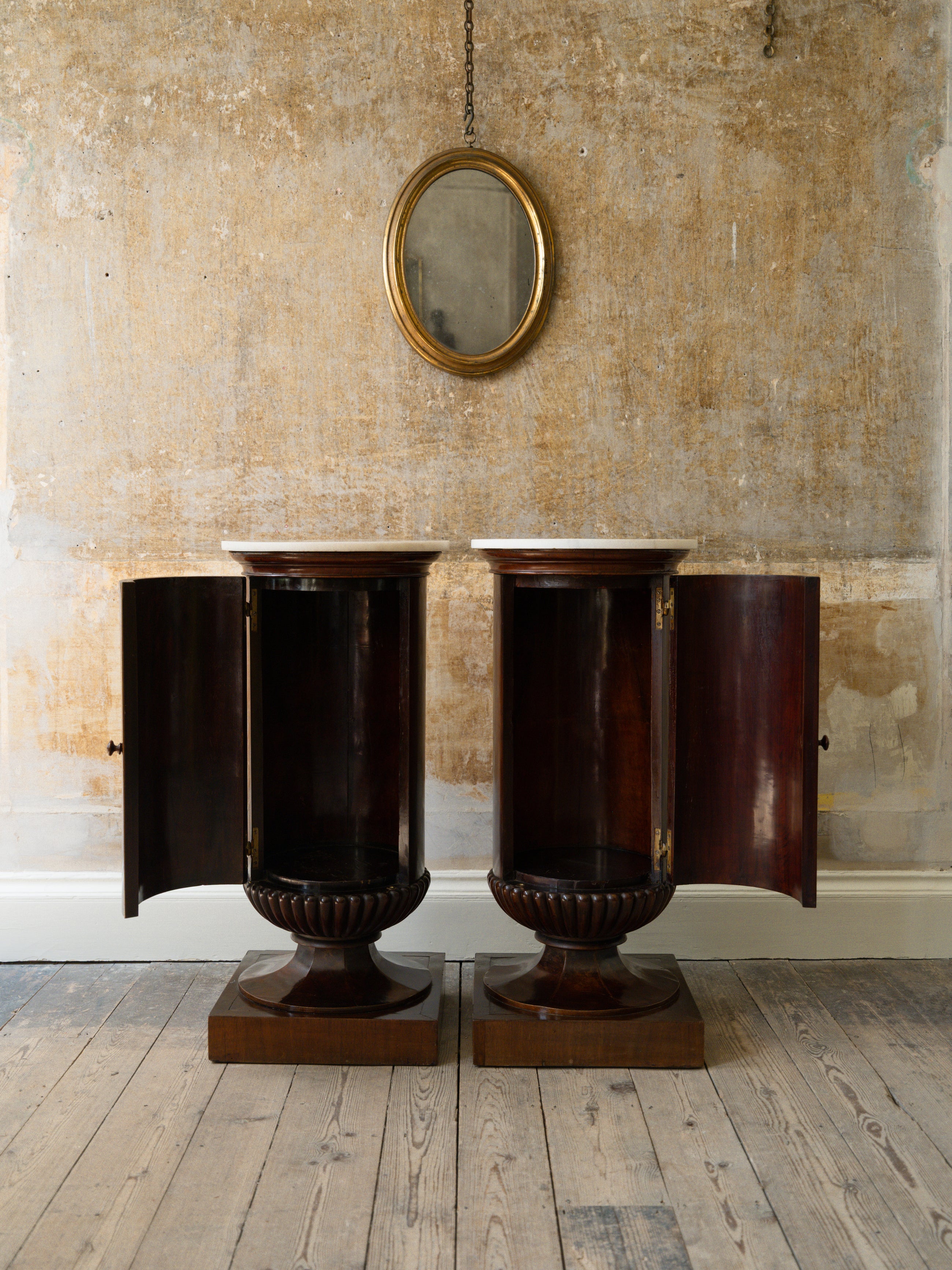 A Pair of 19th Century Italian Bedside Cabinets