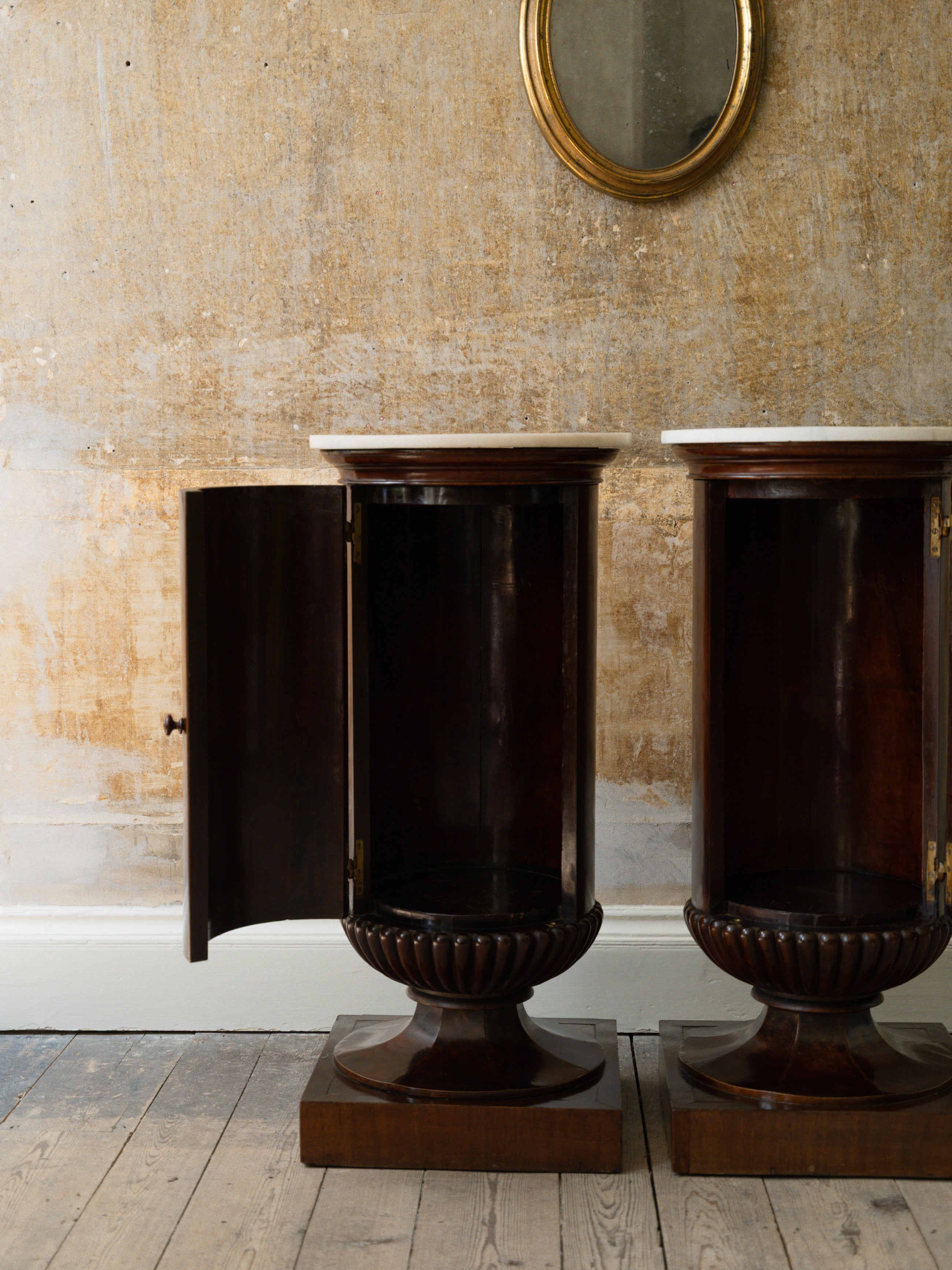 A Pair of 19th Century Italian Bedside Cabinets