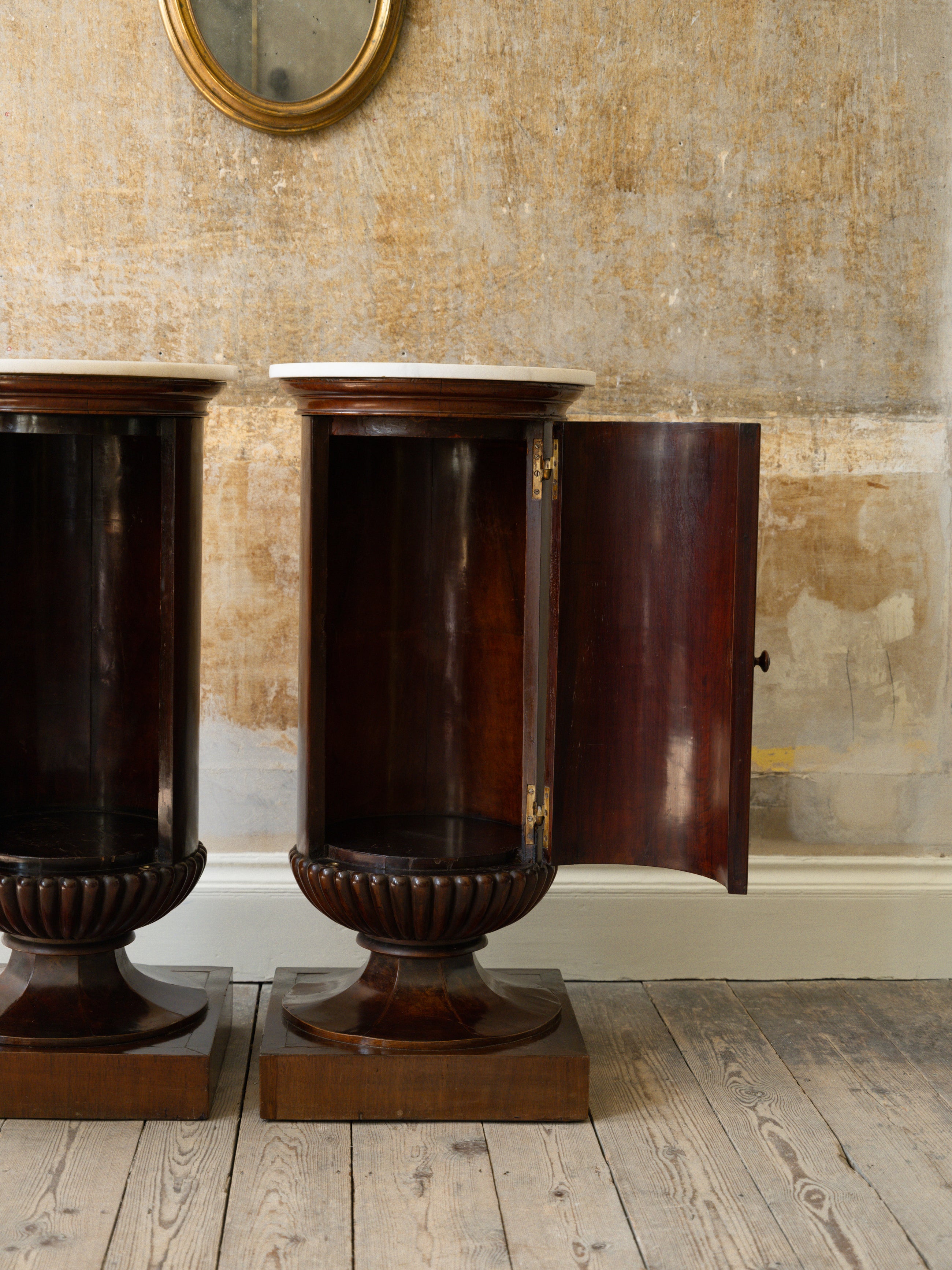 A Pair of 19th Century Italian Bedside Cabinets