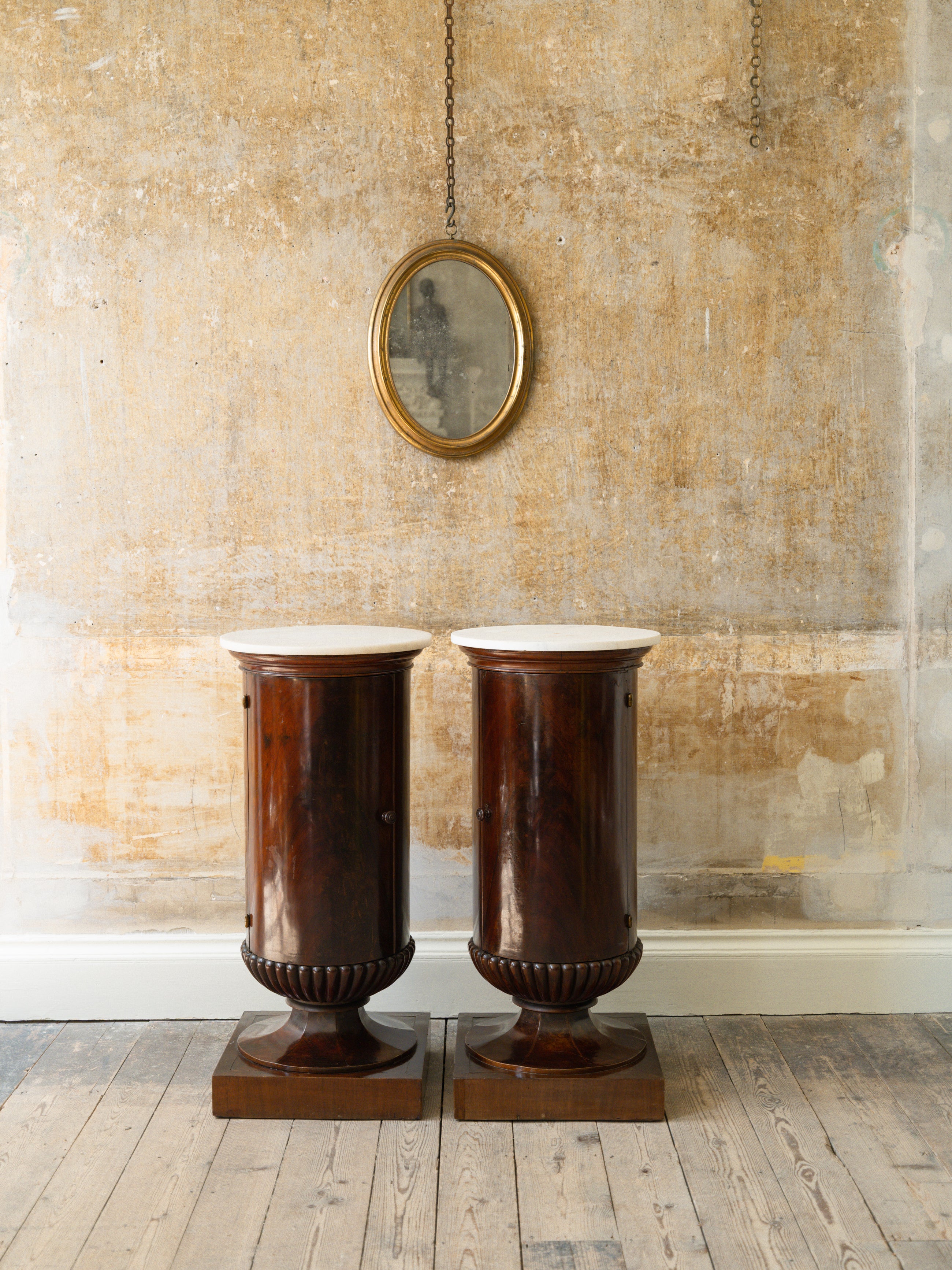 A Pair of 19th Century Italian Bedside Cabinets