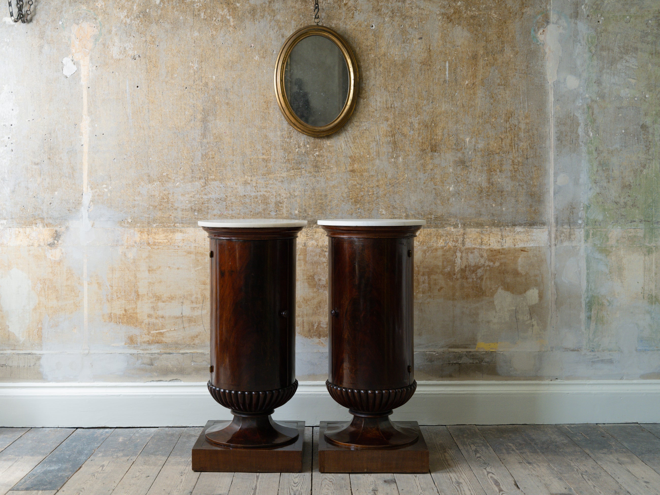 A Pair of 19th Century Italian Bedside Cabinets
