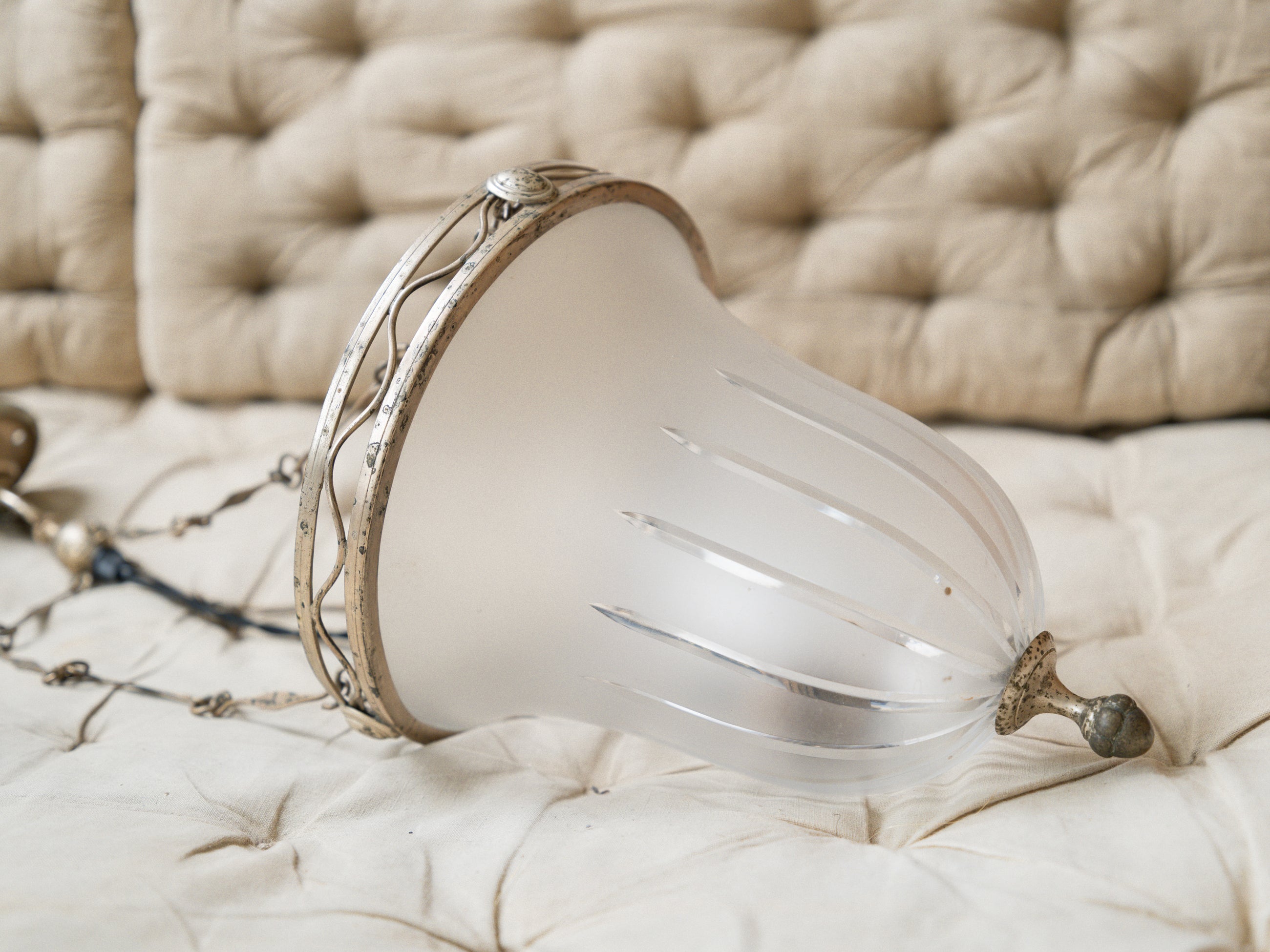 Etched Glass Lantern