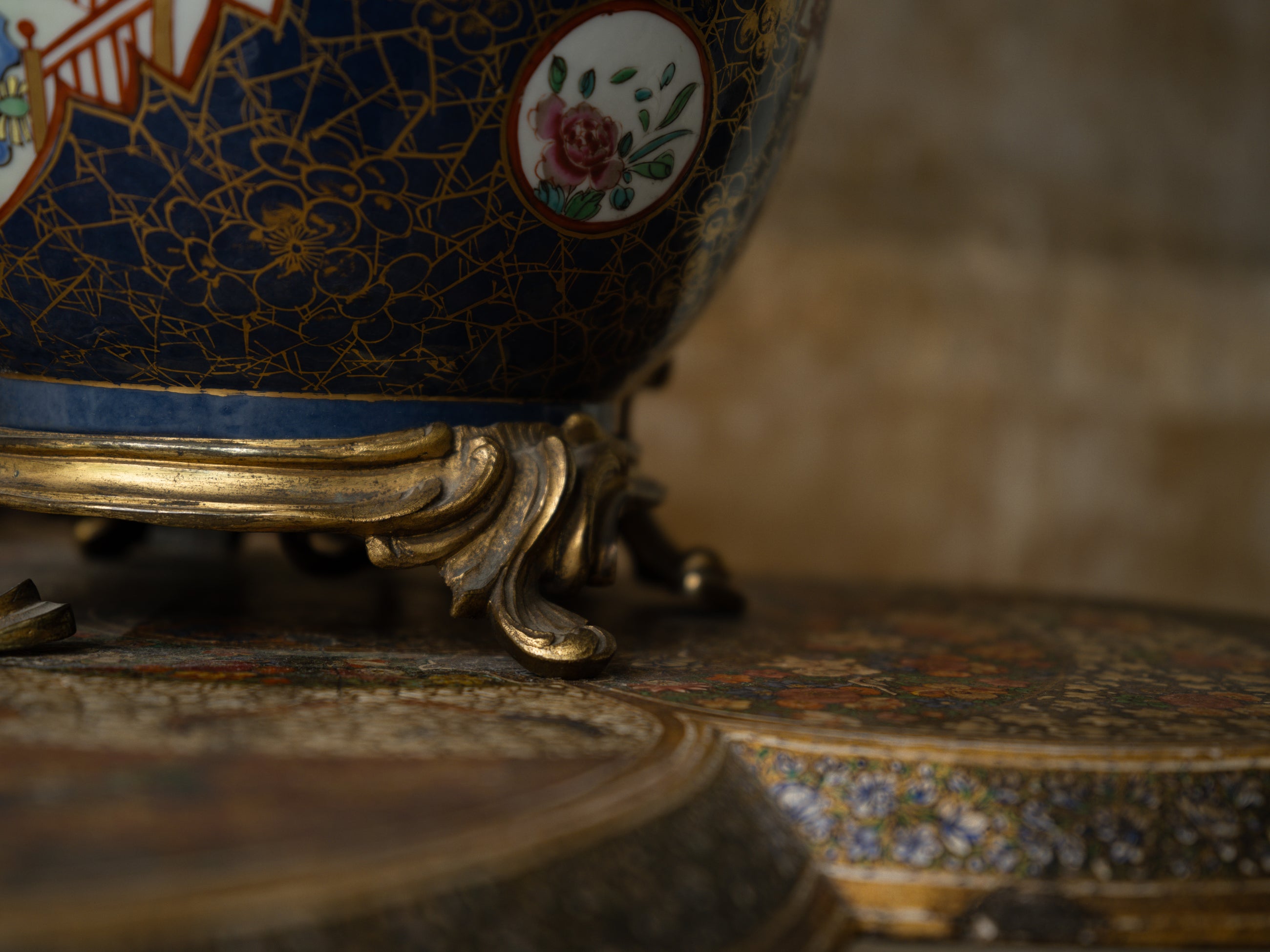 19th Century Japanese Lidded Jar Table Lamp