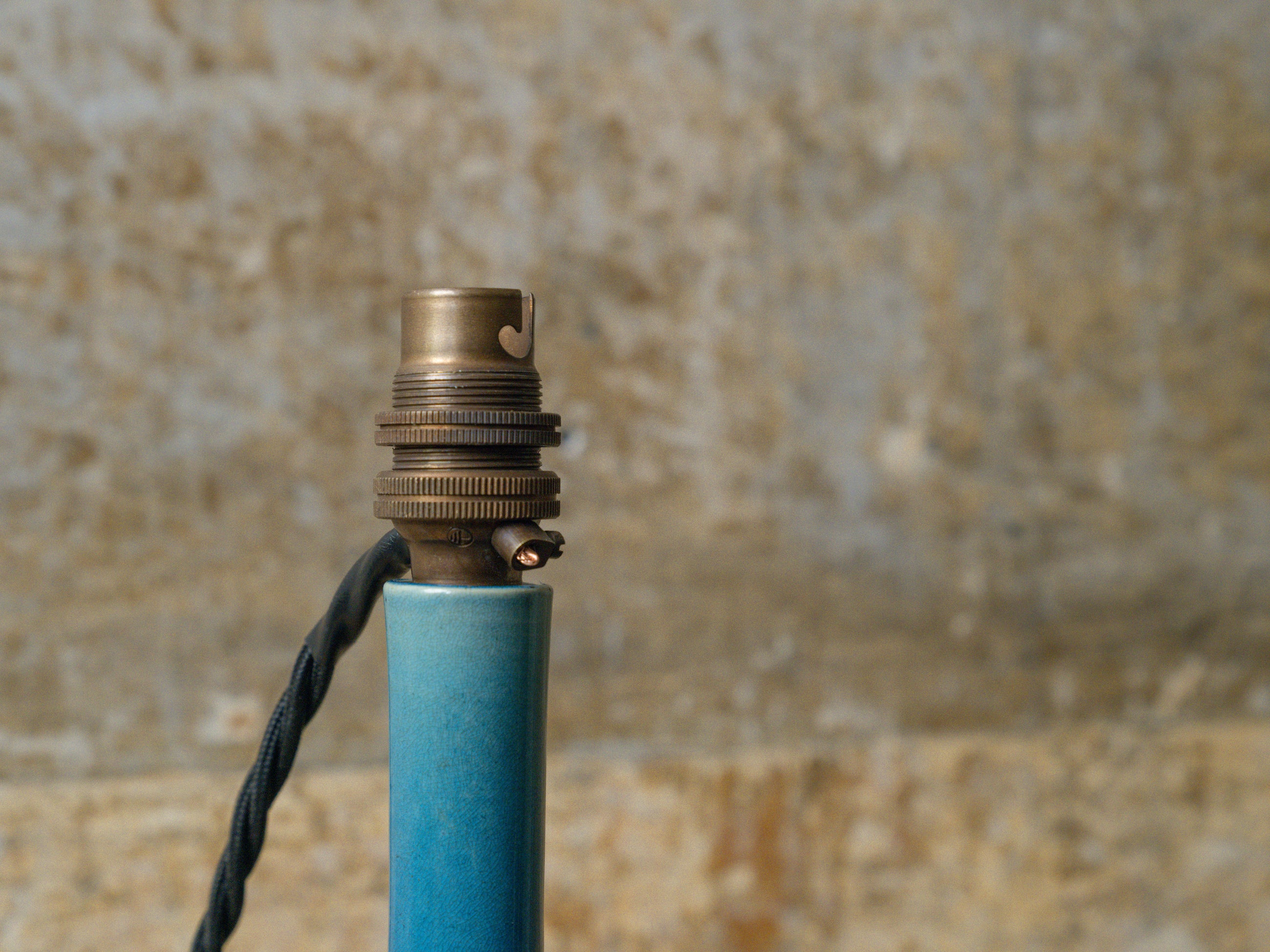A Pair of Blue Bottle Vase lamps
