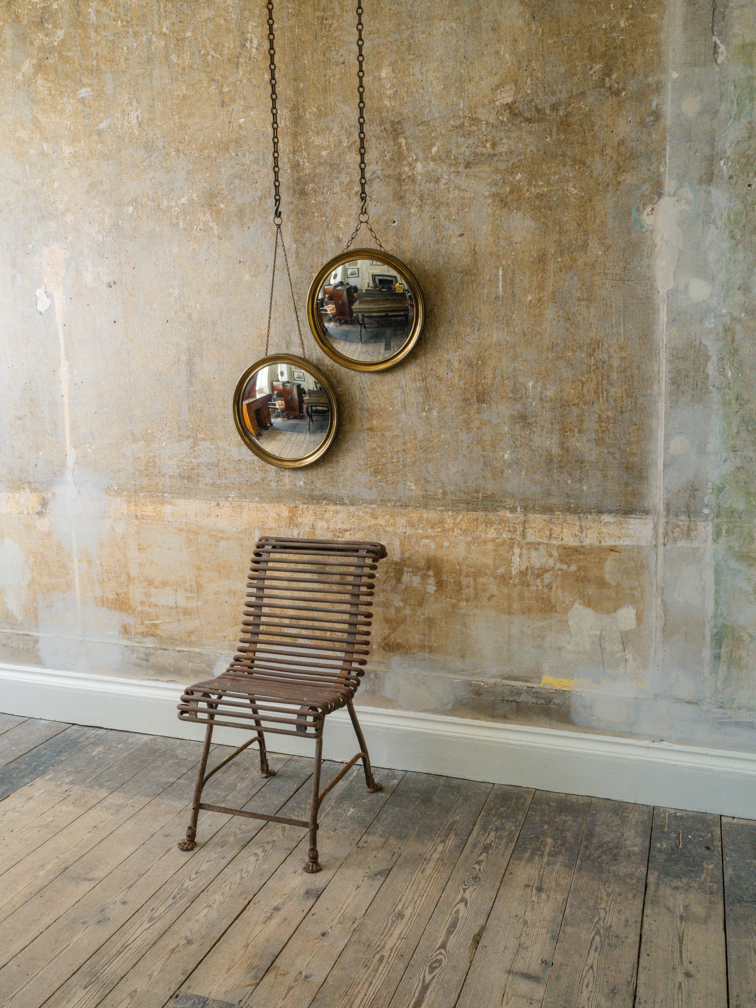 A Pair of Brass Mirrors