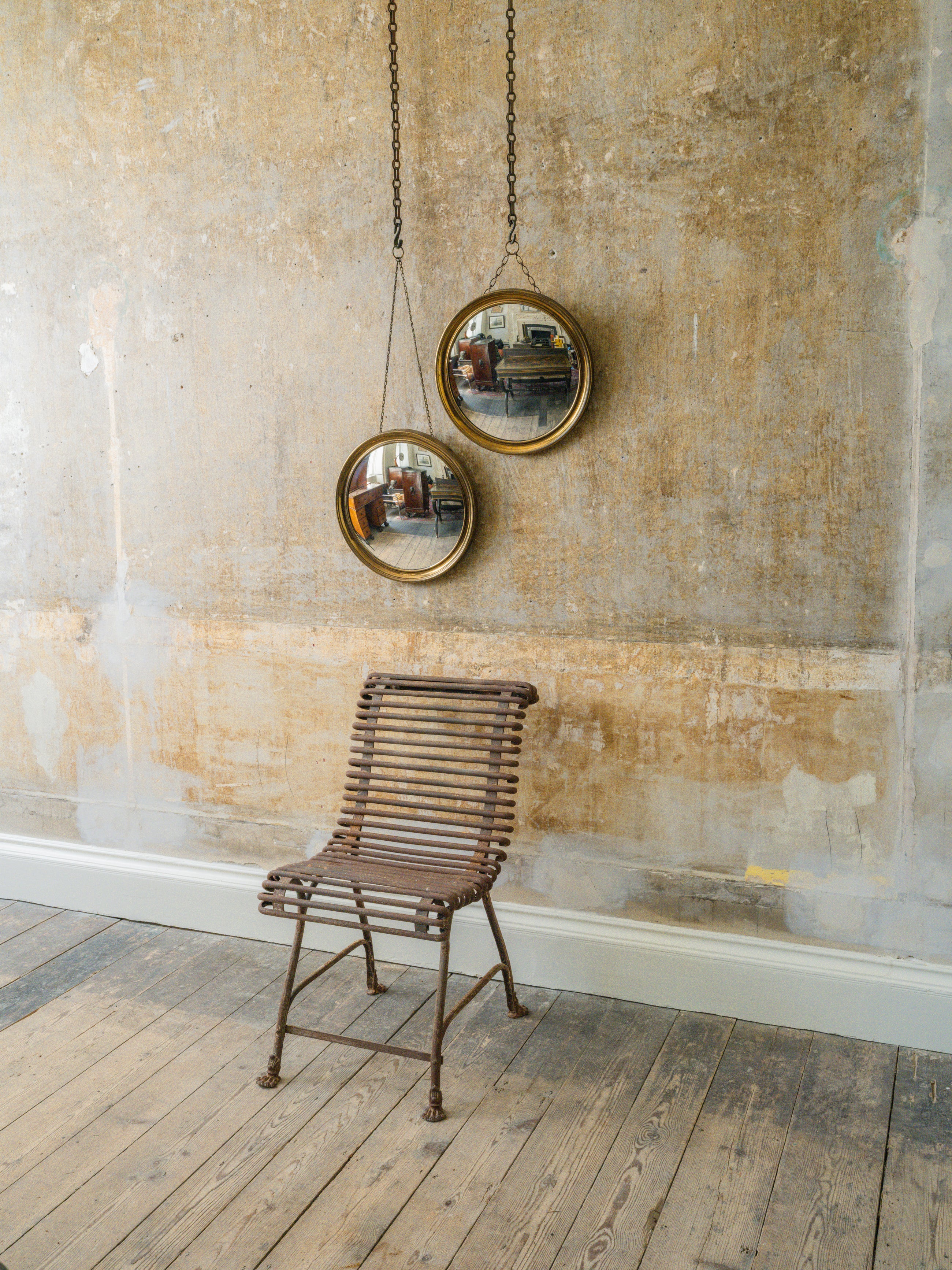 A Pair of Brass Mirrors