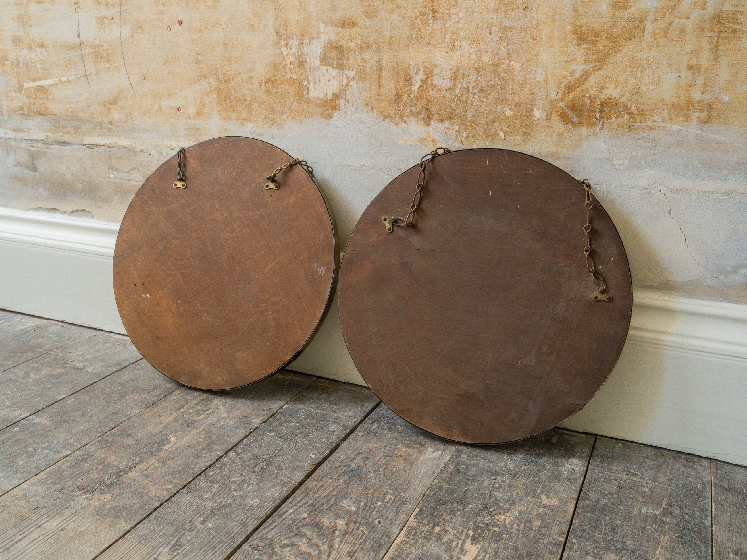 A Pair of Brass Mirrors