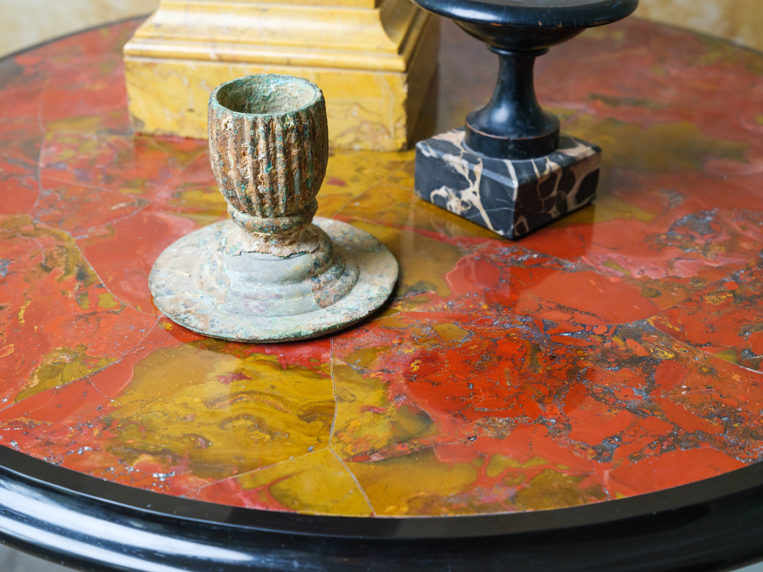 A Jasper & Ashford Marble Table by Woodruff