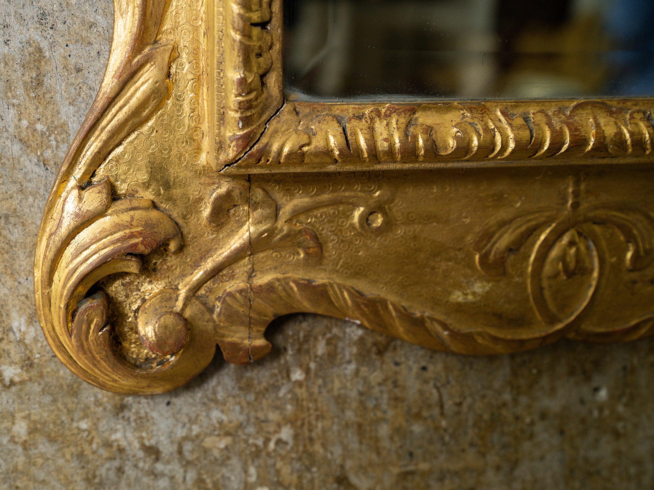 A George I Triptych Overmantel Mirror