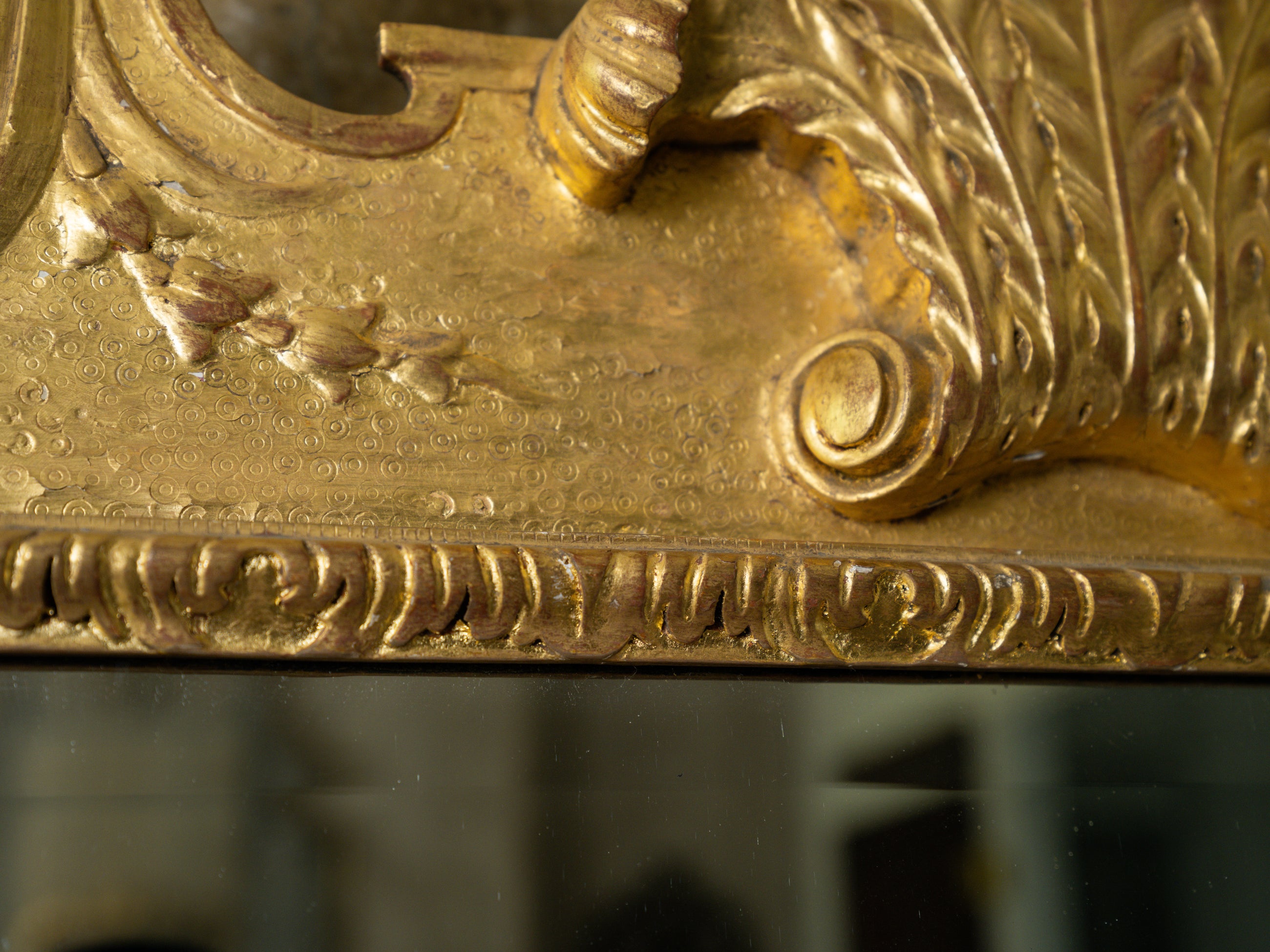 A George I Triptych Overmantel Mirror