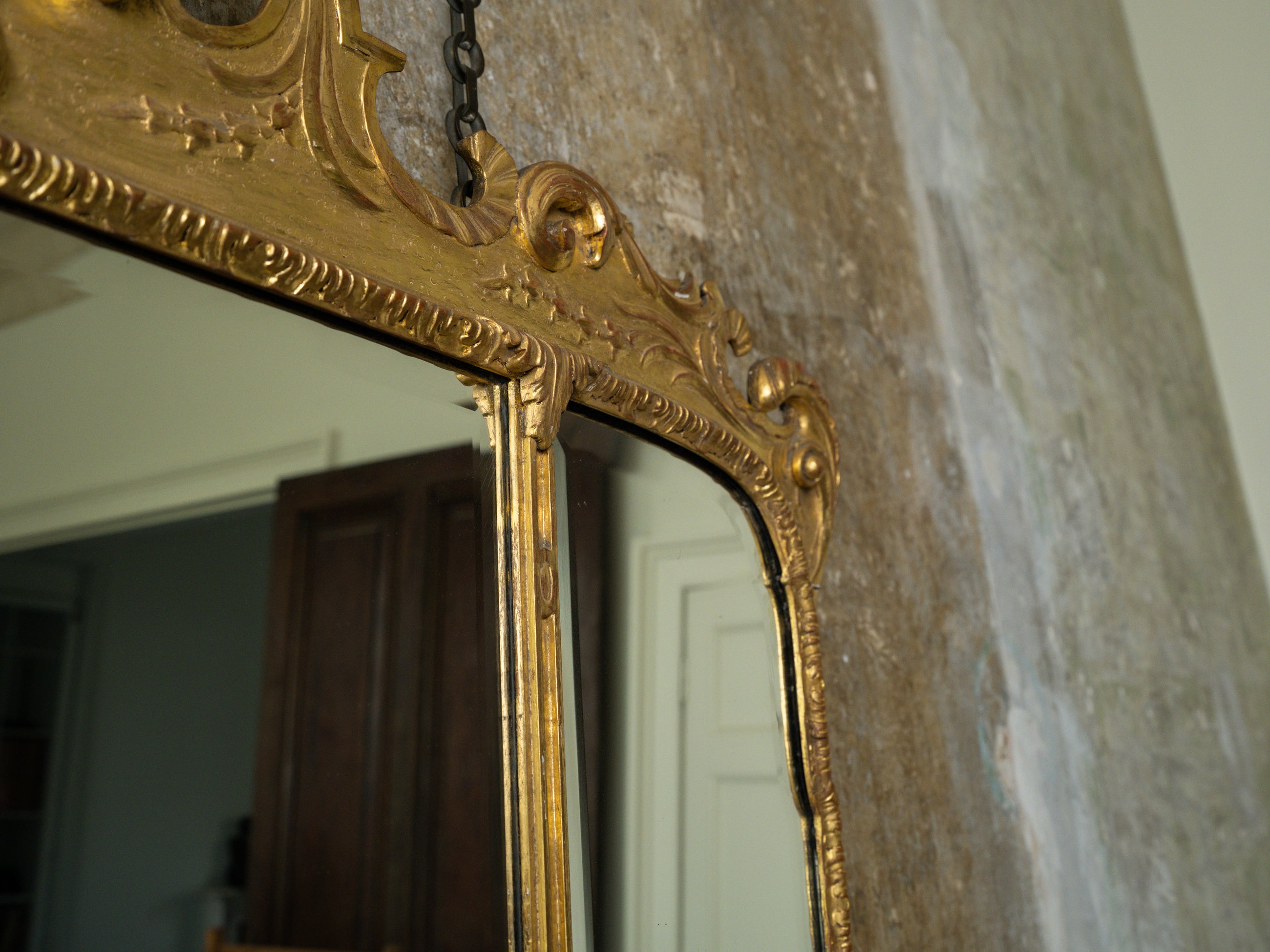 A George I Triptych Overmantel Mirror
