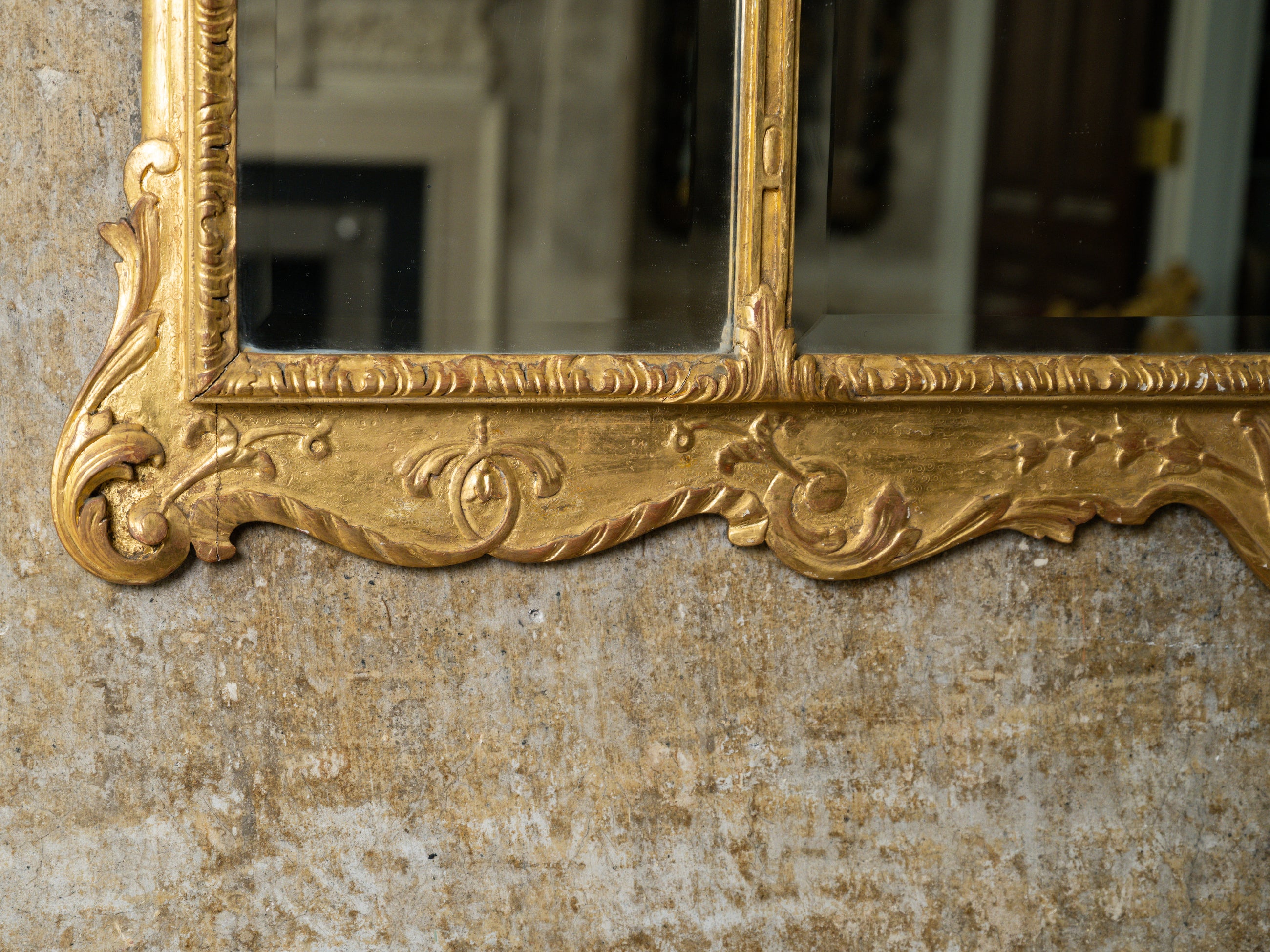 A George I Triptych Overmantel Mirror
