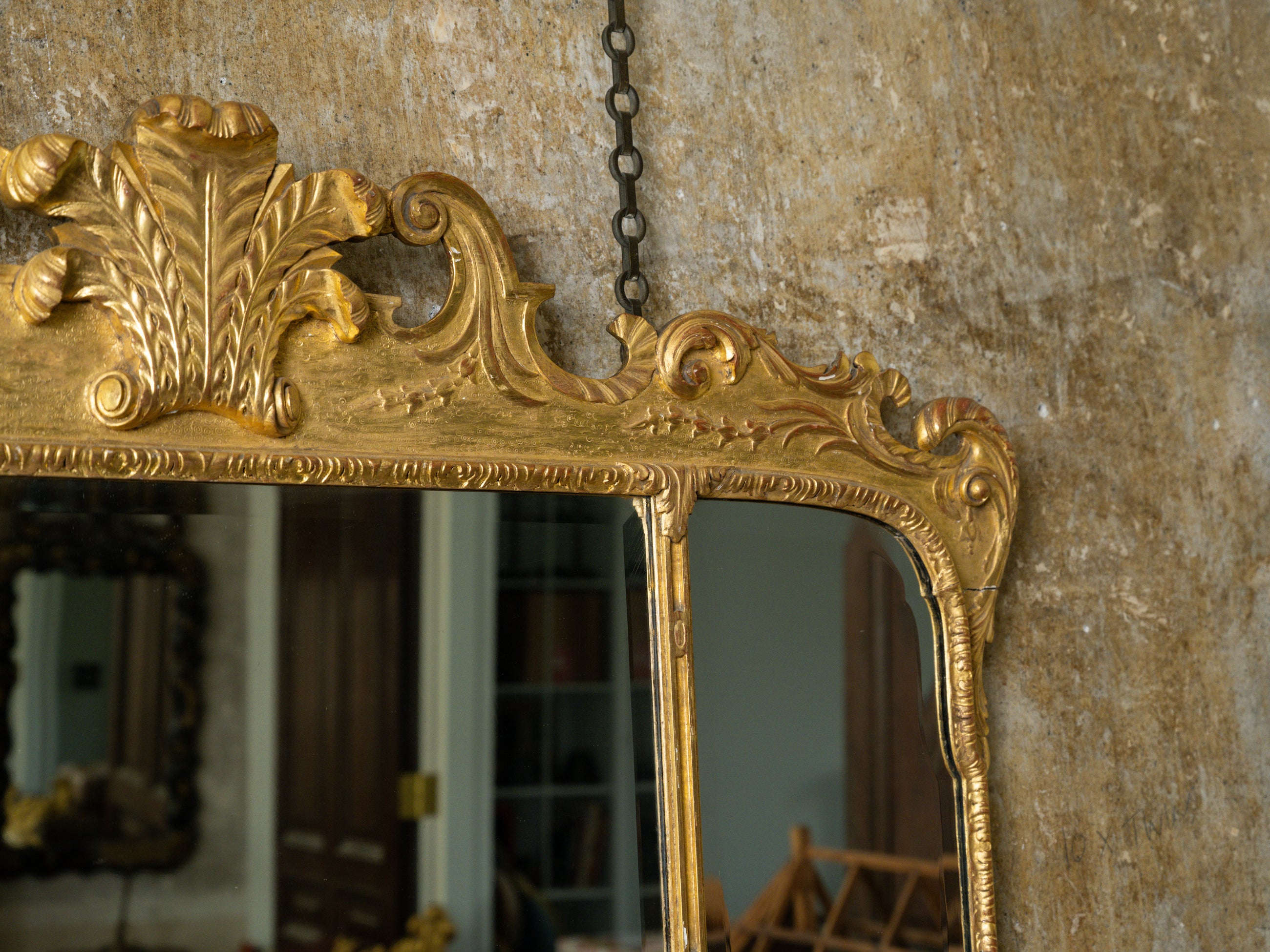 A George I Triptych Overmantel Mirror
