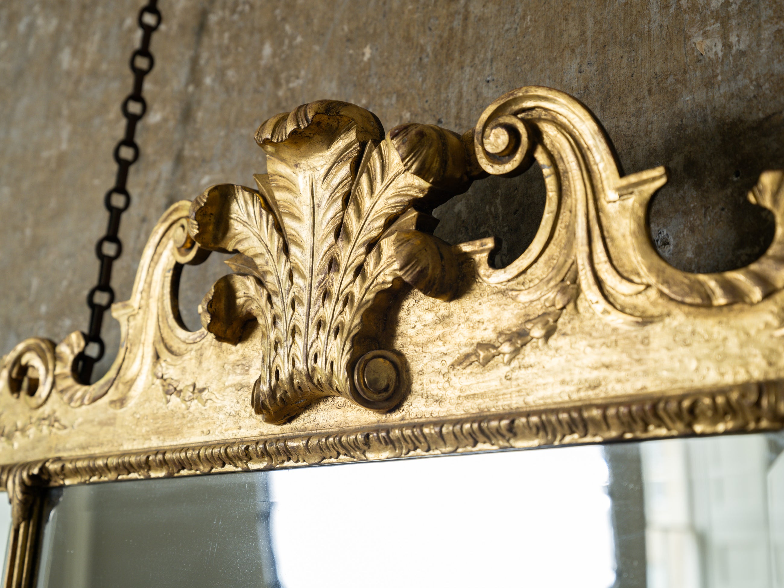 A George I Triptych Overmantel Mirror