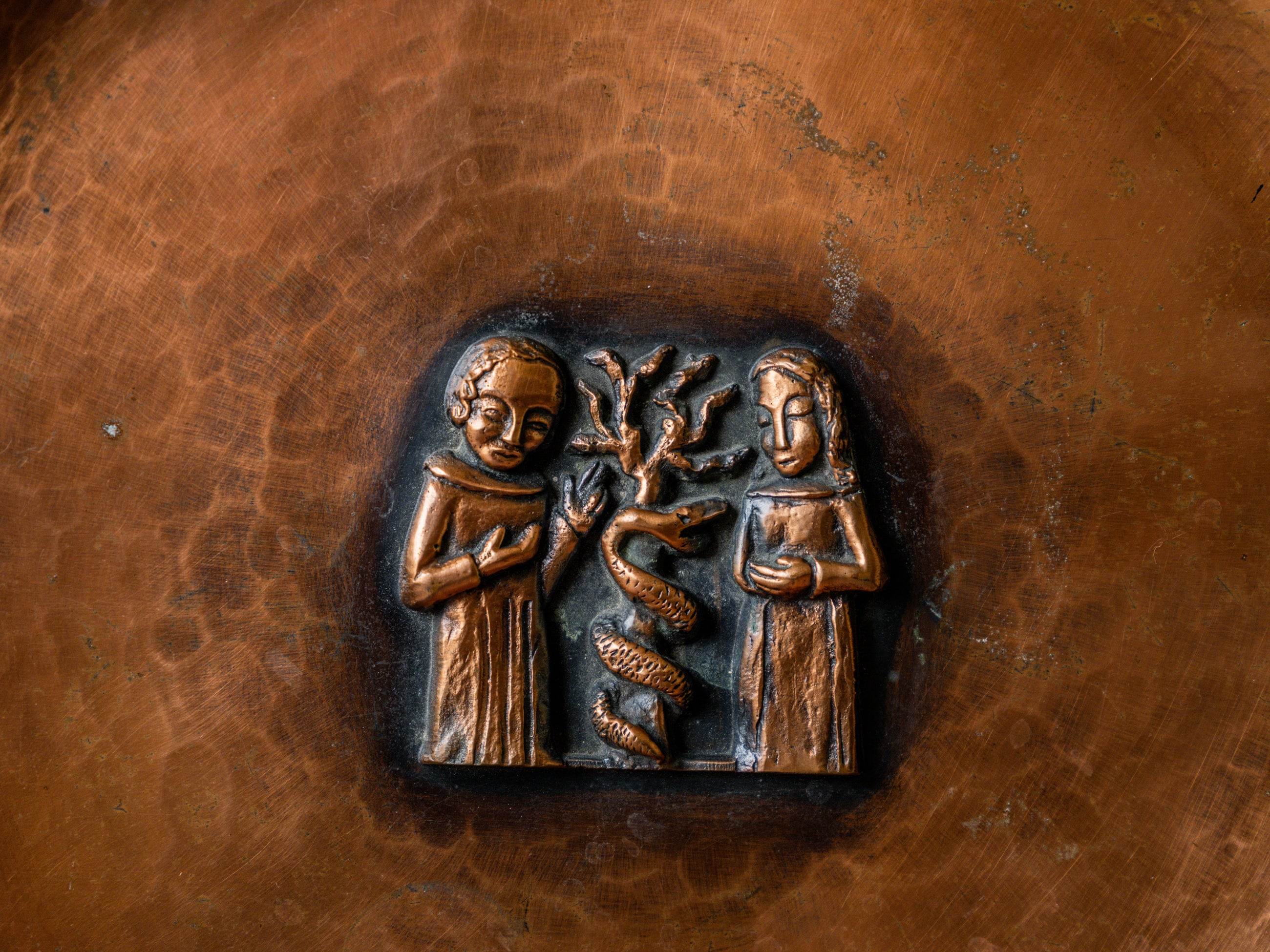 A Magrit Tevan Copper Dish