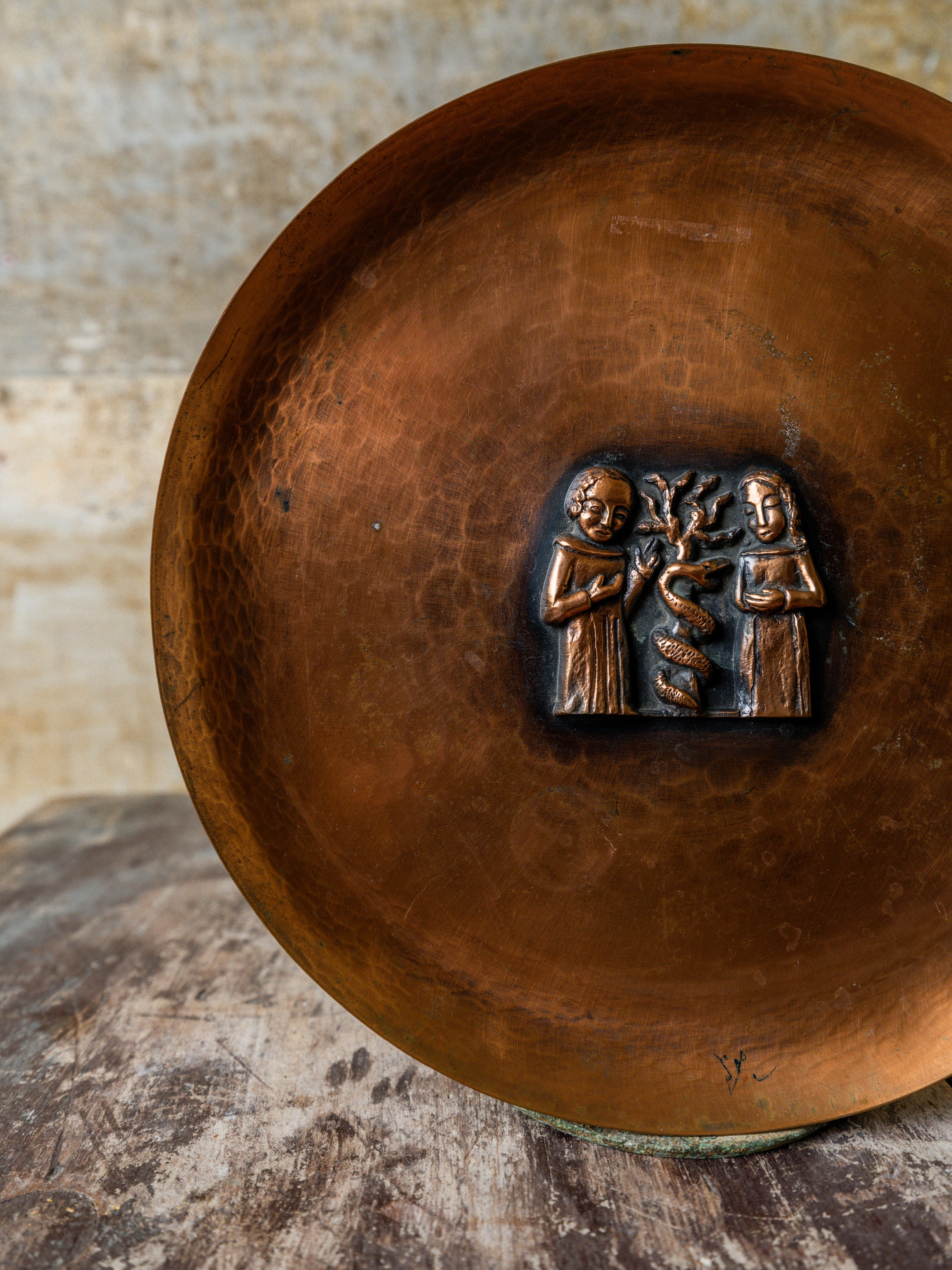 A Magrit Tevan Copper Dish